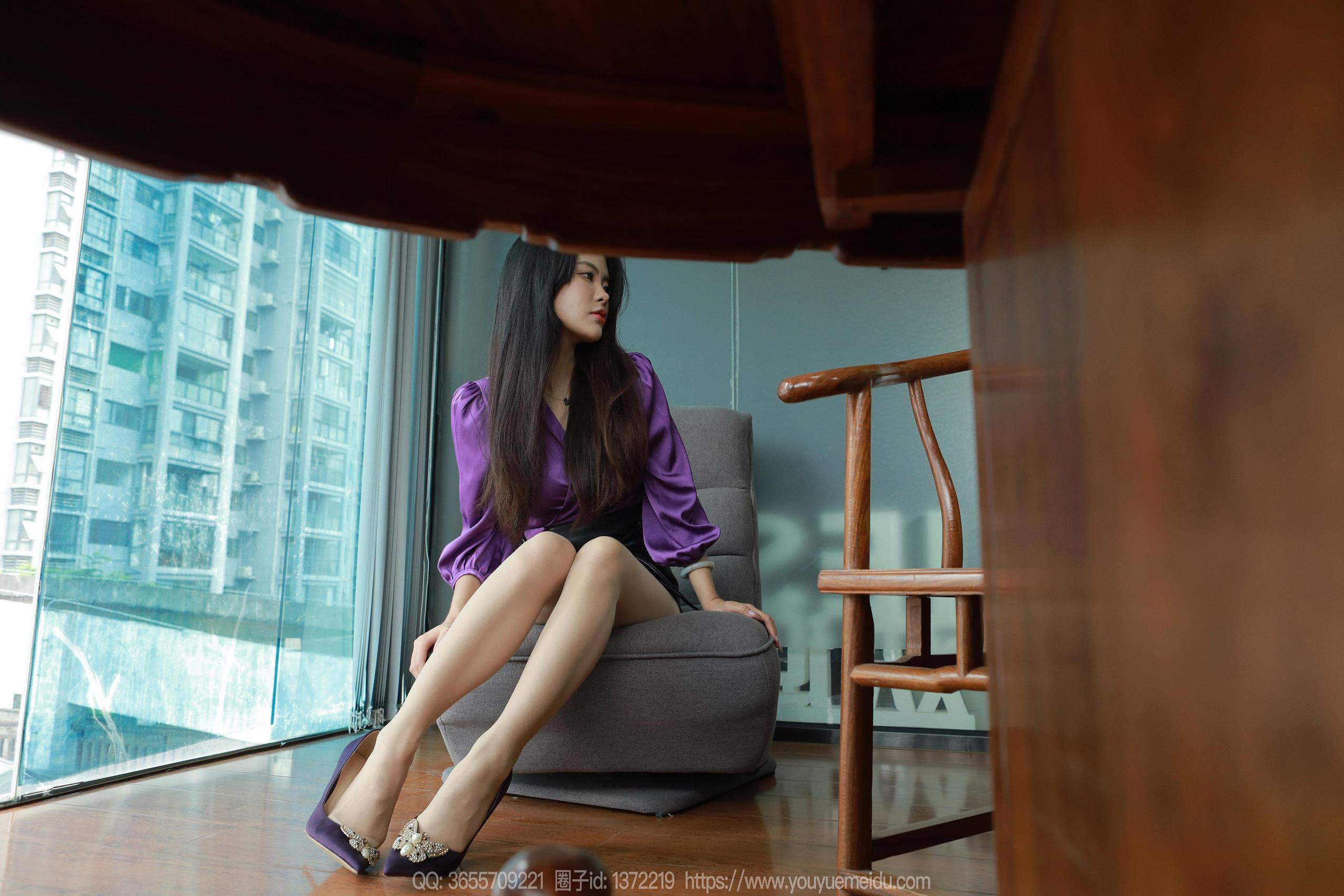 图片[73]-[IESS异思趣向] 2023.10.18 丝享家1562：兔兔《紫色韵味》[78P] – 速更版-美库