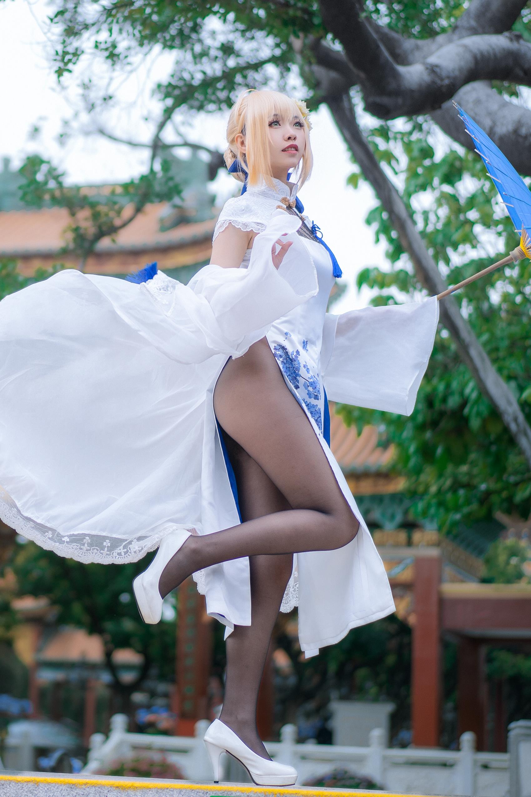 图片[14]-大大卷卷小卷 – FGOsaber 四周年旗袍[15P] – 速更版-美库