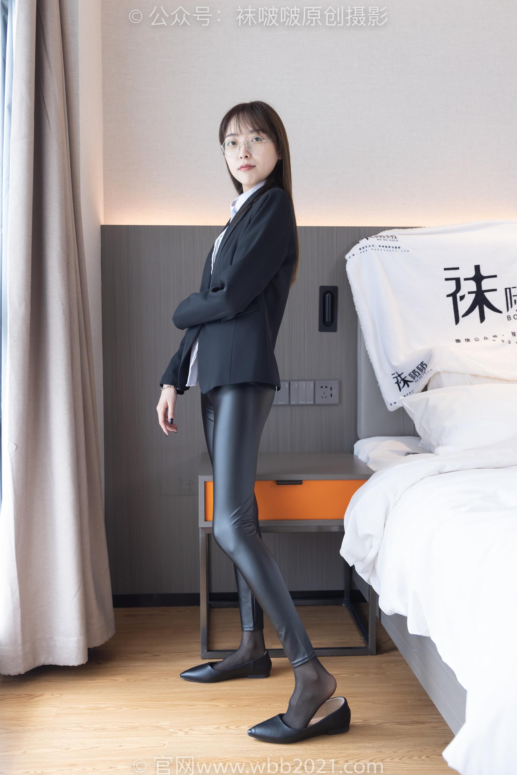 图片[17]-[BoBoSocks袜啵啵]NO.297 稚予-平底鞋、黑丝、皮裤裤里丝[140P] – 速更版-美库