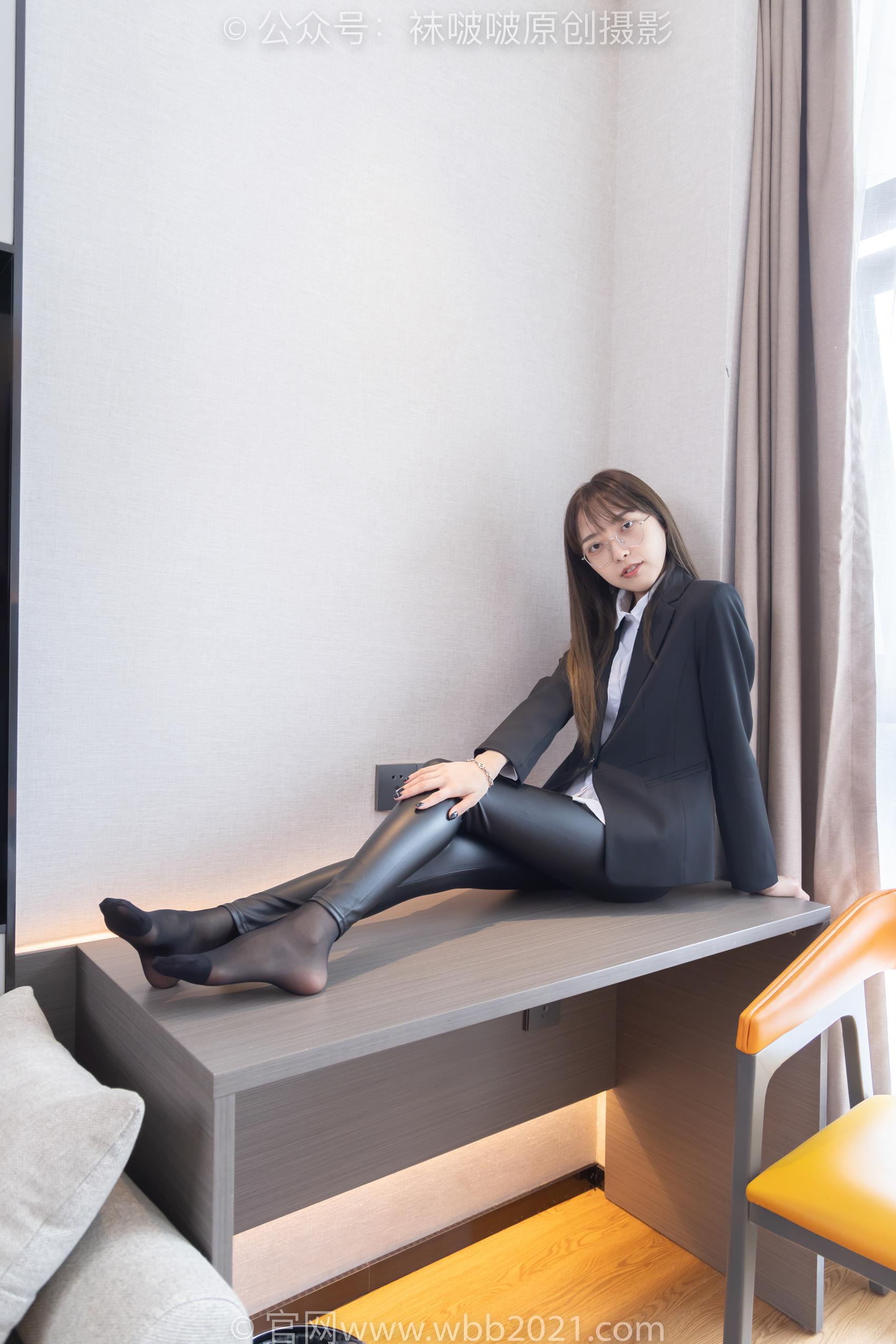图片[63]-[BoBoSocks袜啵啵]NO.297 稚予-平底鞋、黑丝、皮裤裤里丝[140P] – 速更版-美库