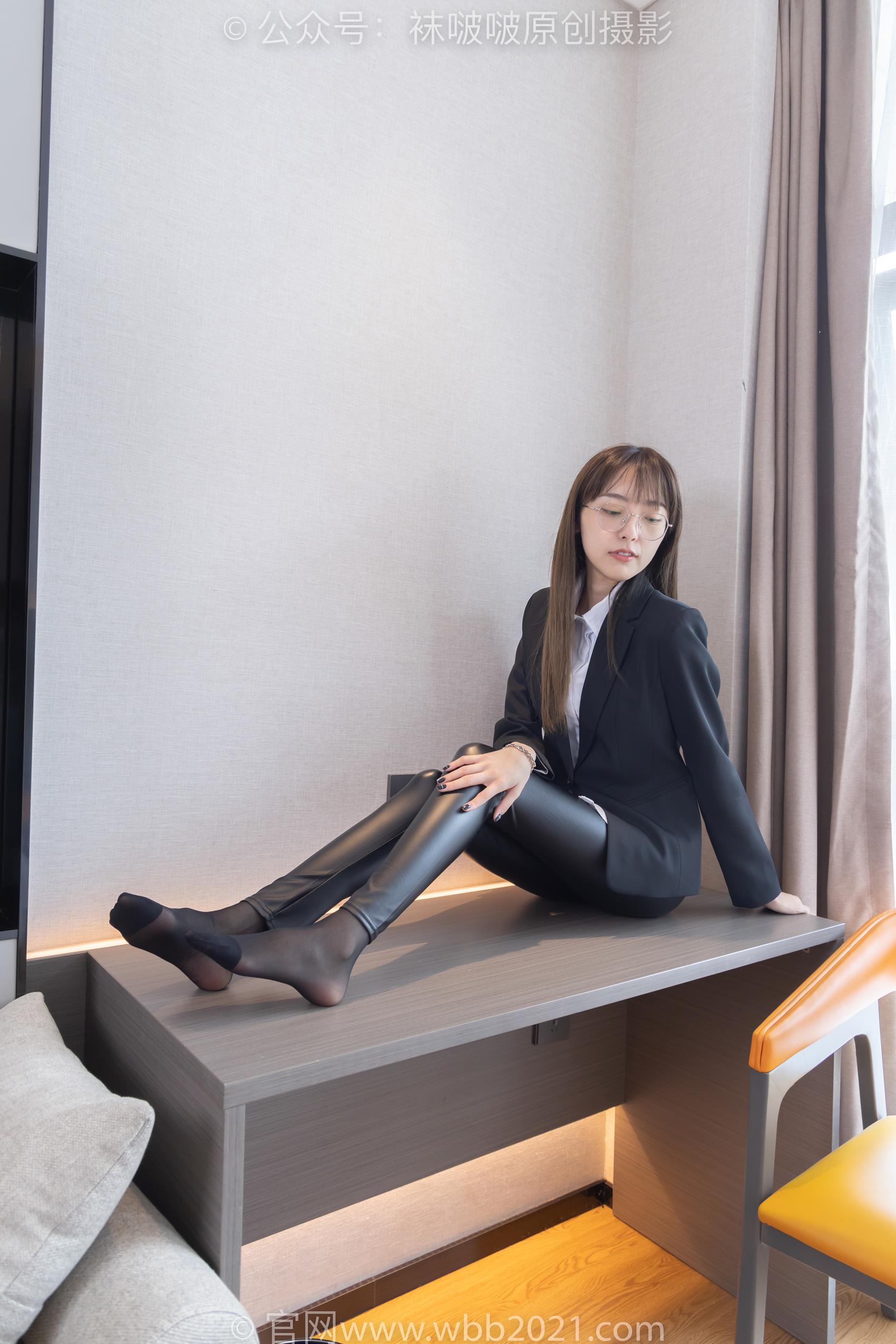 图片[64]-[BoBoSocks袜啵啵]NO.297 稚予-平底鞋、黑丝、皮裤裤里丝[140P] – 速更版-美库