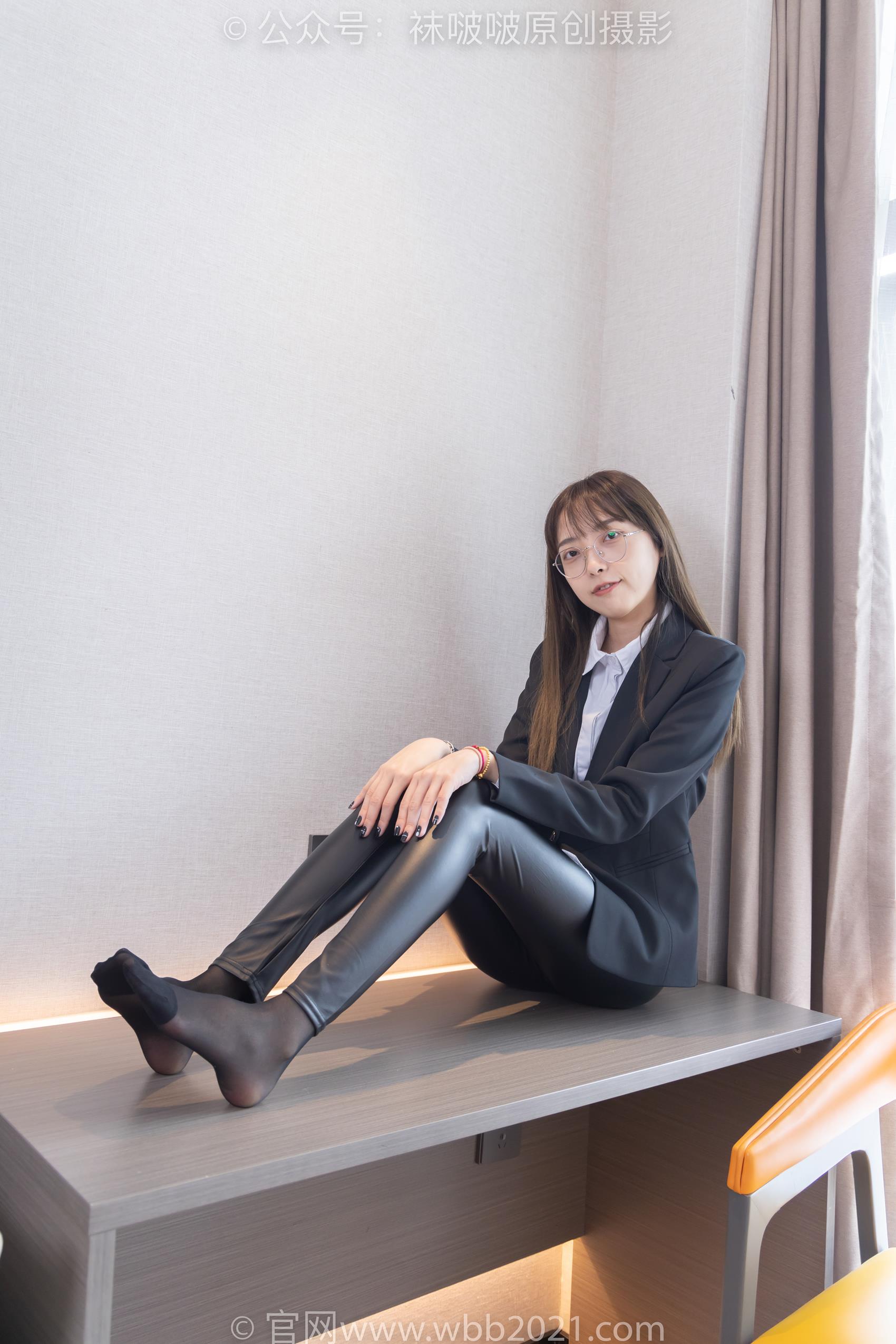 图片[65]-[BoBoSocks袜啵啵]NO.297 稚予-平底鞋、黑丝、皮裤裤里丝[140P] – 速更版-美库