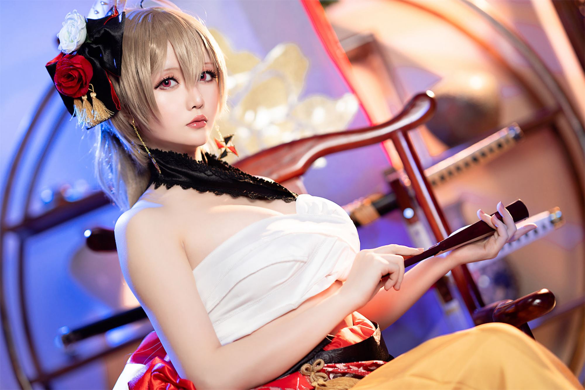 图片[24]-网紅Coser@星之迟迟@  碧蓝航线让巴尔 [34P] – 速更版-美库