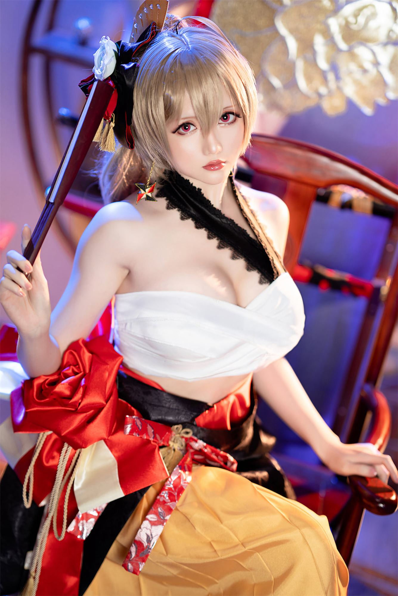 图片[26]-网紅Coser@星之迟迟@  碧蓝航线让巴尔 [34P] – 速更版-美库