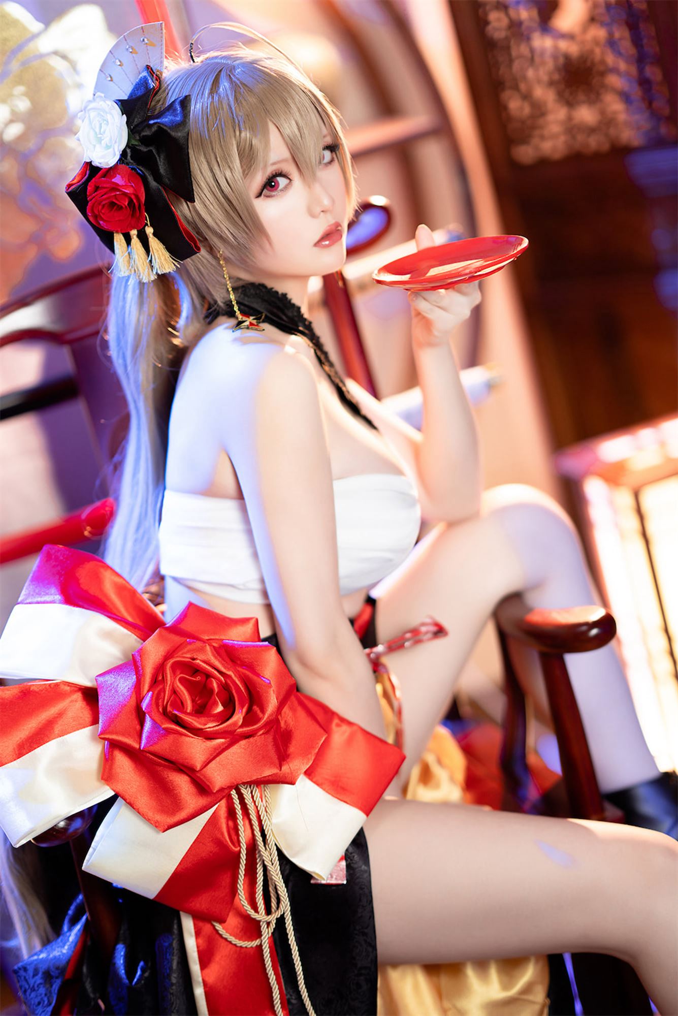 图片[33]-网紅Coser@星之迟迟@  碧蓝航线让巴尔 [34P] – 速更版-美库