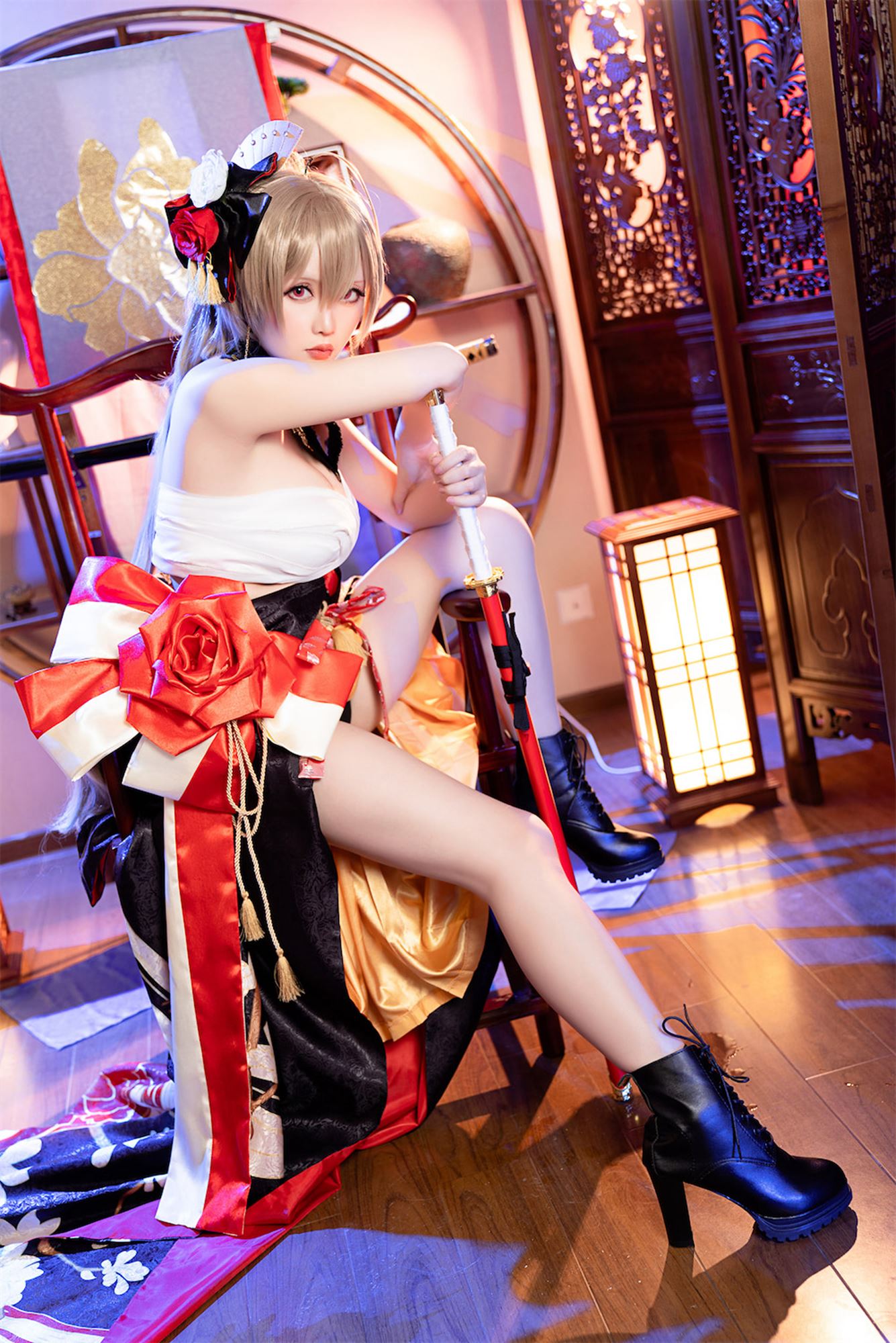 图片[34]-网紅Coser@星之迟迟@  碧蓝航线让巴尔 [34P] – 速更版-美库