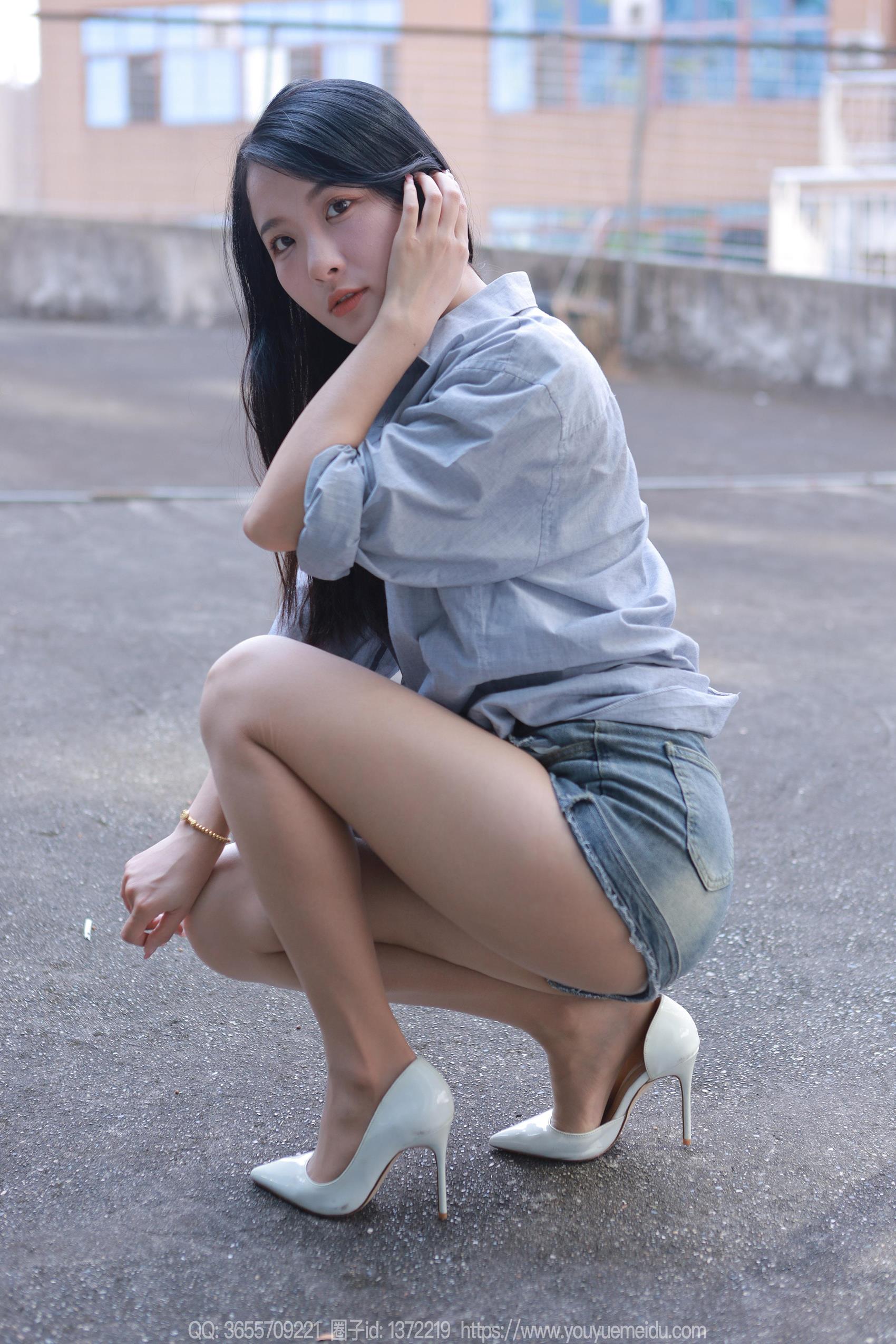 图片[33]-[IESS异思趣向] 2023.10.30 丝享家1572：婉萍《超短牛仔裤》[83P] – 速更版-美库