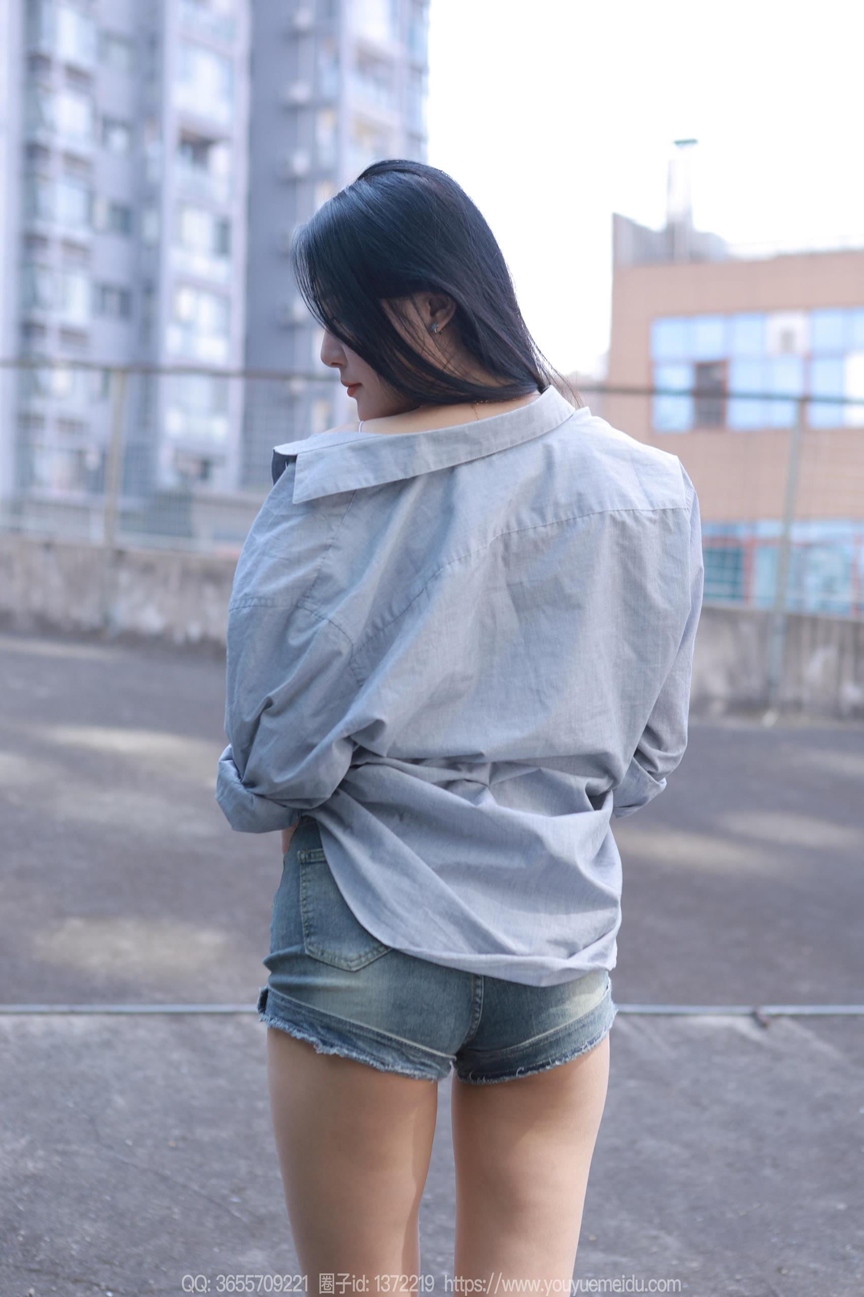 图片[43]-[IESS异思趣向] 2023.10.30 丝享家1572：婉萍《超短牛仔裤》[83P] – 速更版-美库