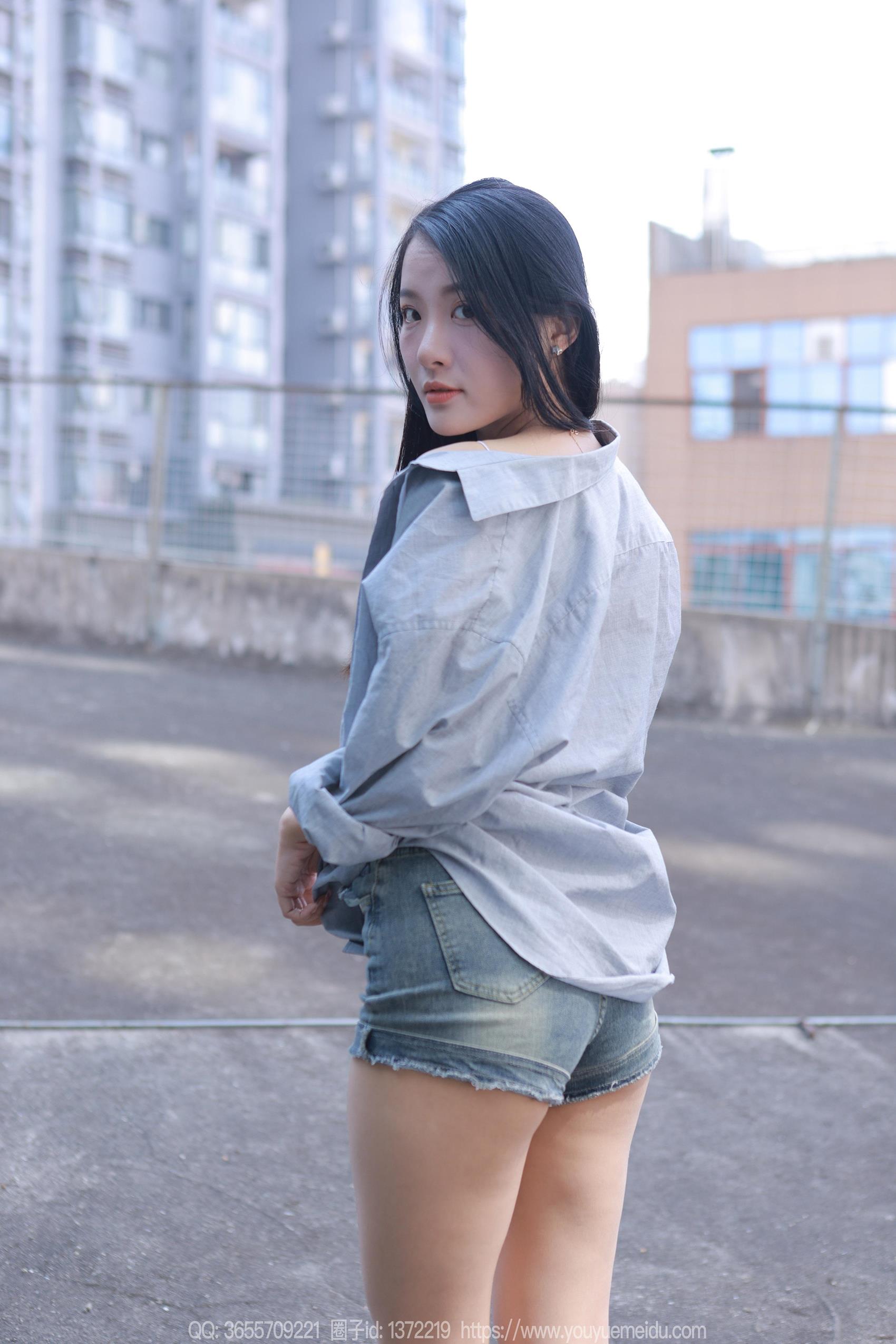 图片[44]-[IESS异思趣向] 2023.10.30 丝享家1572：婉萍《超短牛仔裤》[83P] – 速更版-美库