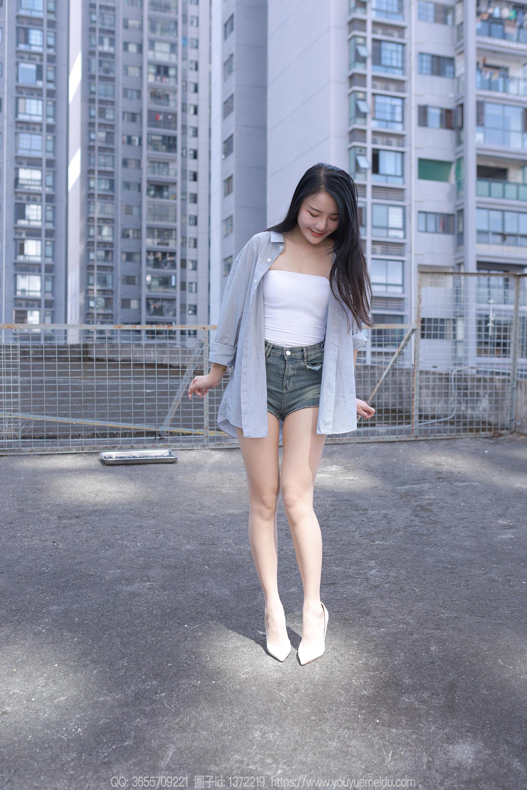 图片[53]-[IESS异思趣向] 2023.10.30 丝享家1572：婉萍《超短牛仔裤》[83P] – 速更版-美库