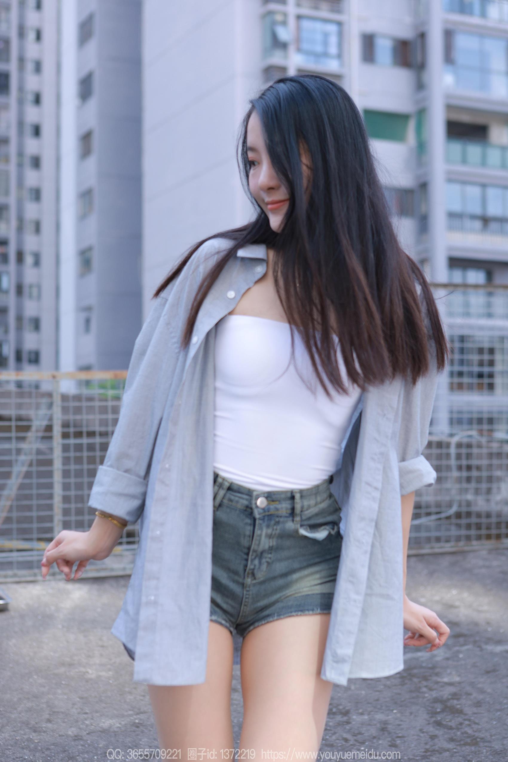 图片[55]-[IESS异思趣向] 2023.10.30 丝享家1572：婉萍《超短牛仔裤》[83P] – 速更版-美库