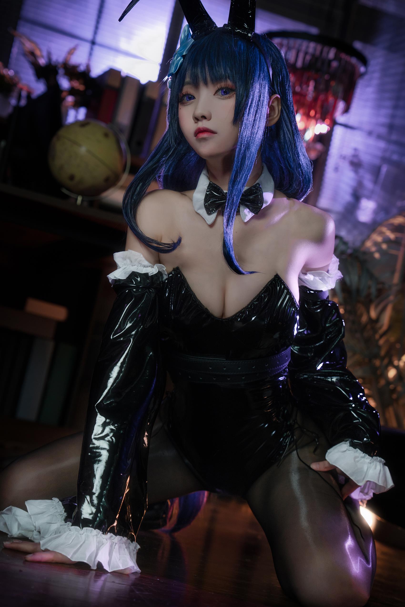 图片[11]-大大卷卷小卷  原神雷电将军 兔女郎[15P] – 速更版-美库