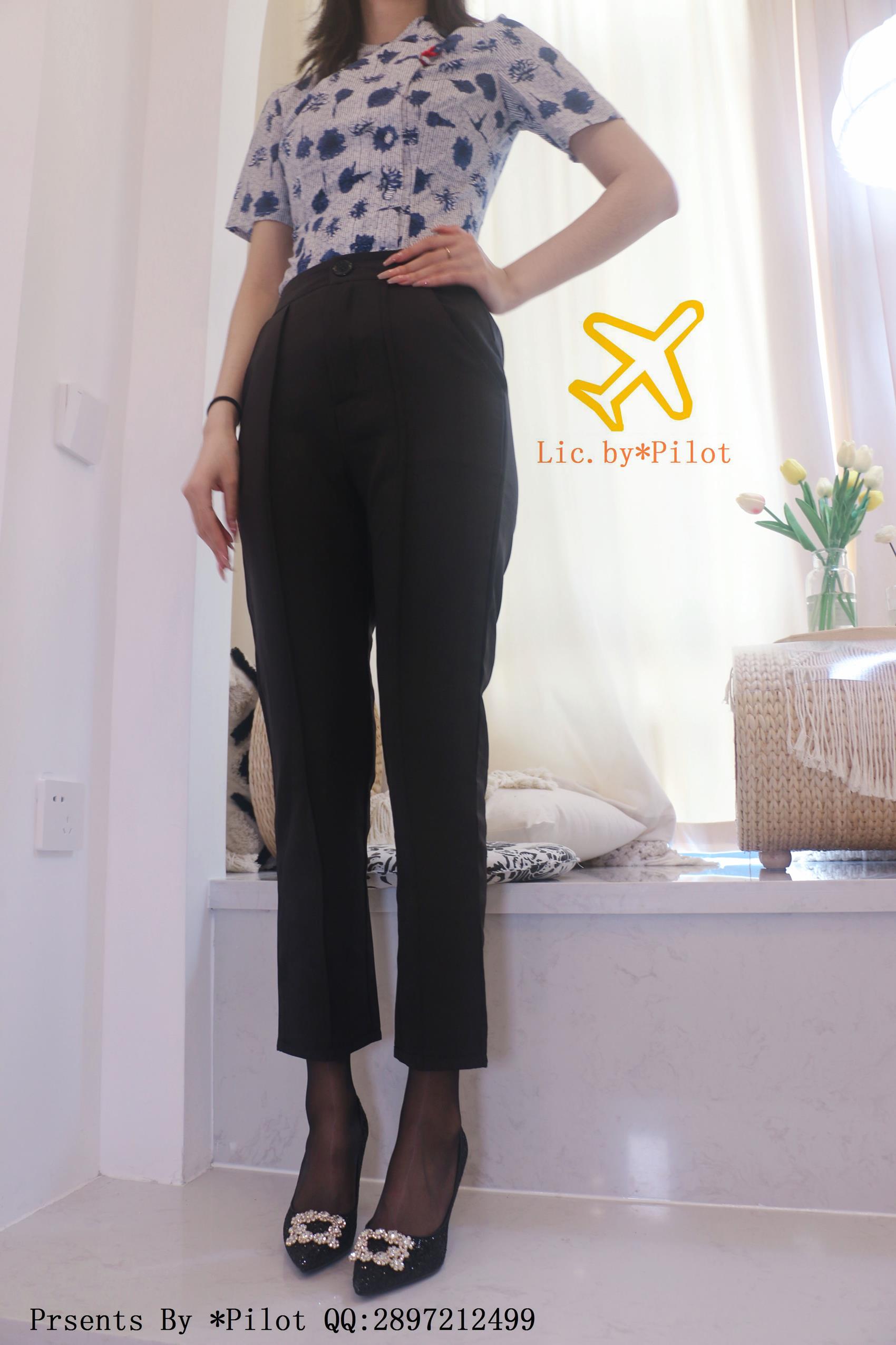 图片[22]-[Pilot]NO.004 身高175的新疆女孩-东航黑丝[55P] – 速更版-美库