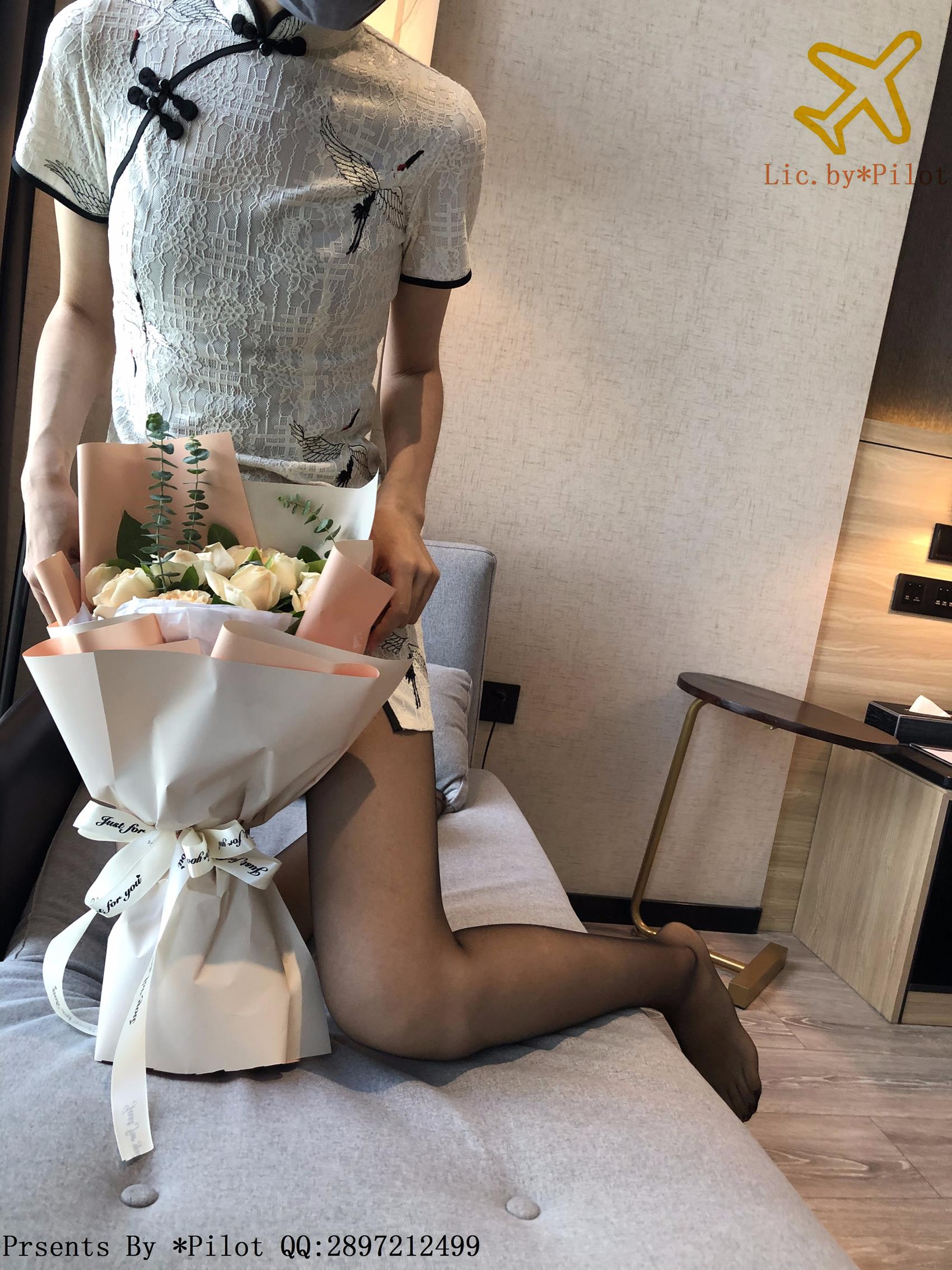 图片[32]-[Pilot]NO.011 小乐-旗袍灰丝[50P] – 速更版-美库