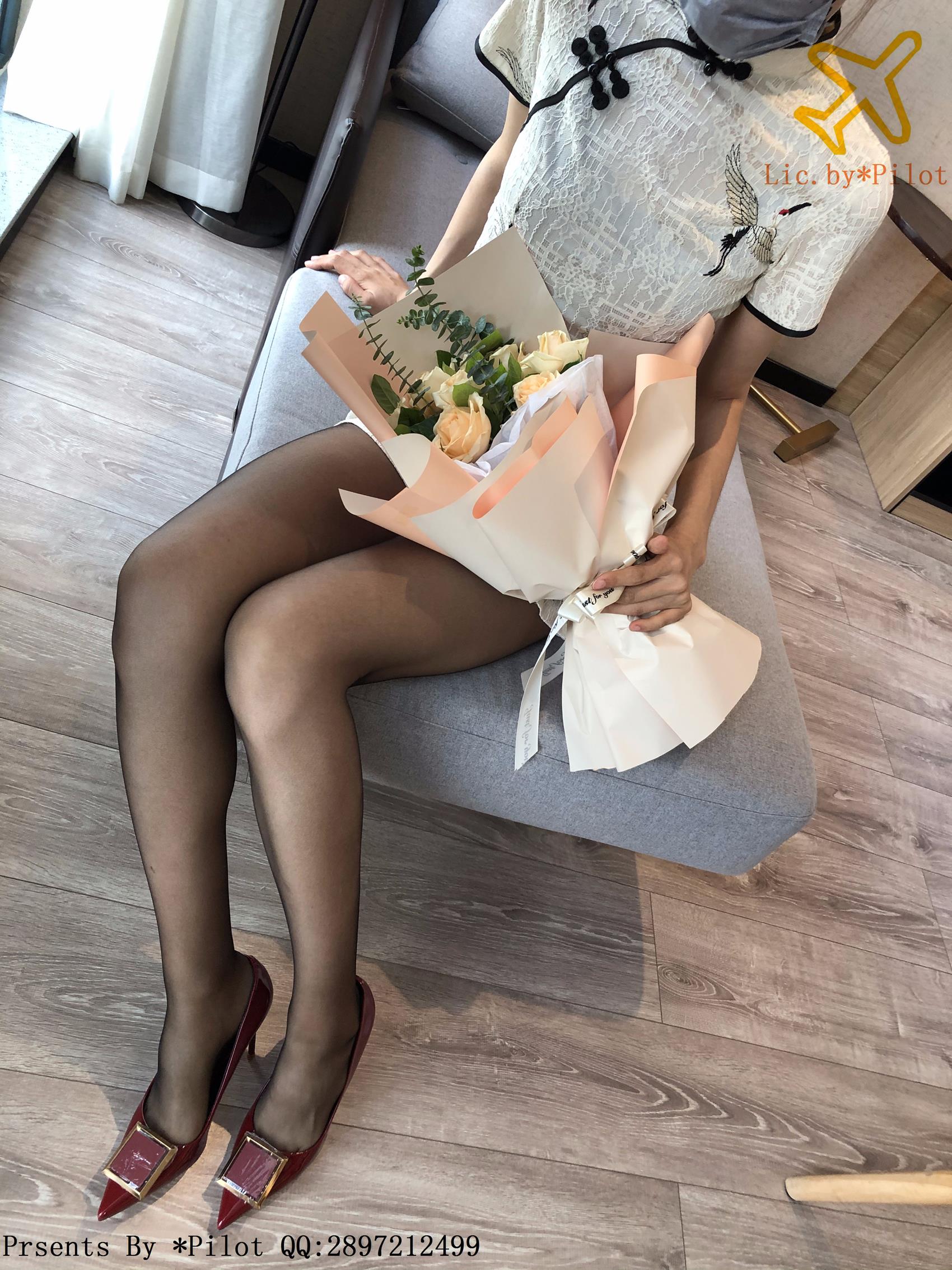 图片[35]-[Pilot]NO.011 小乐-旗袍灰丝[50P] – 速更版-美库