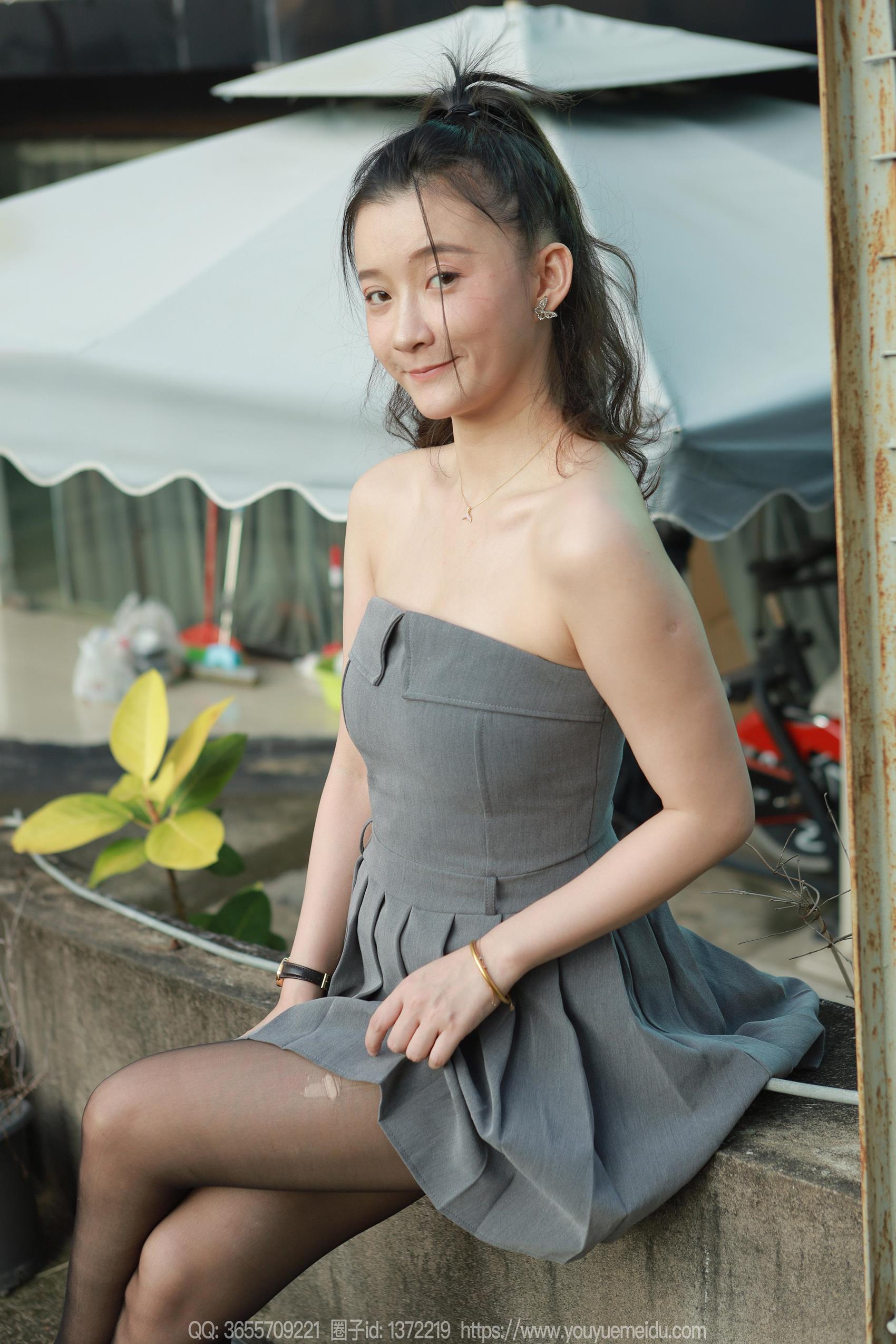 图片[24]-[IESS异思趣向] 2023.11.01 丝享家1574：秋秋《灰色小礼裙》[78P] – 速更版-美库