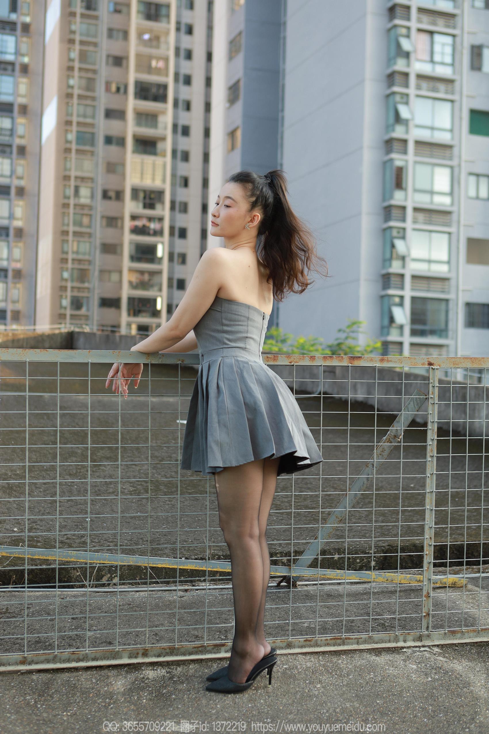 图片[27]-[IESS异思趣向] 2023.11.01 丝享家1574：秋秋《灰色小礼裙》[78P] – 速更版-美库