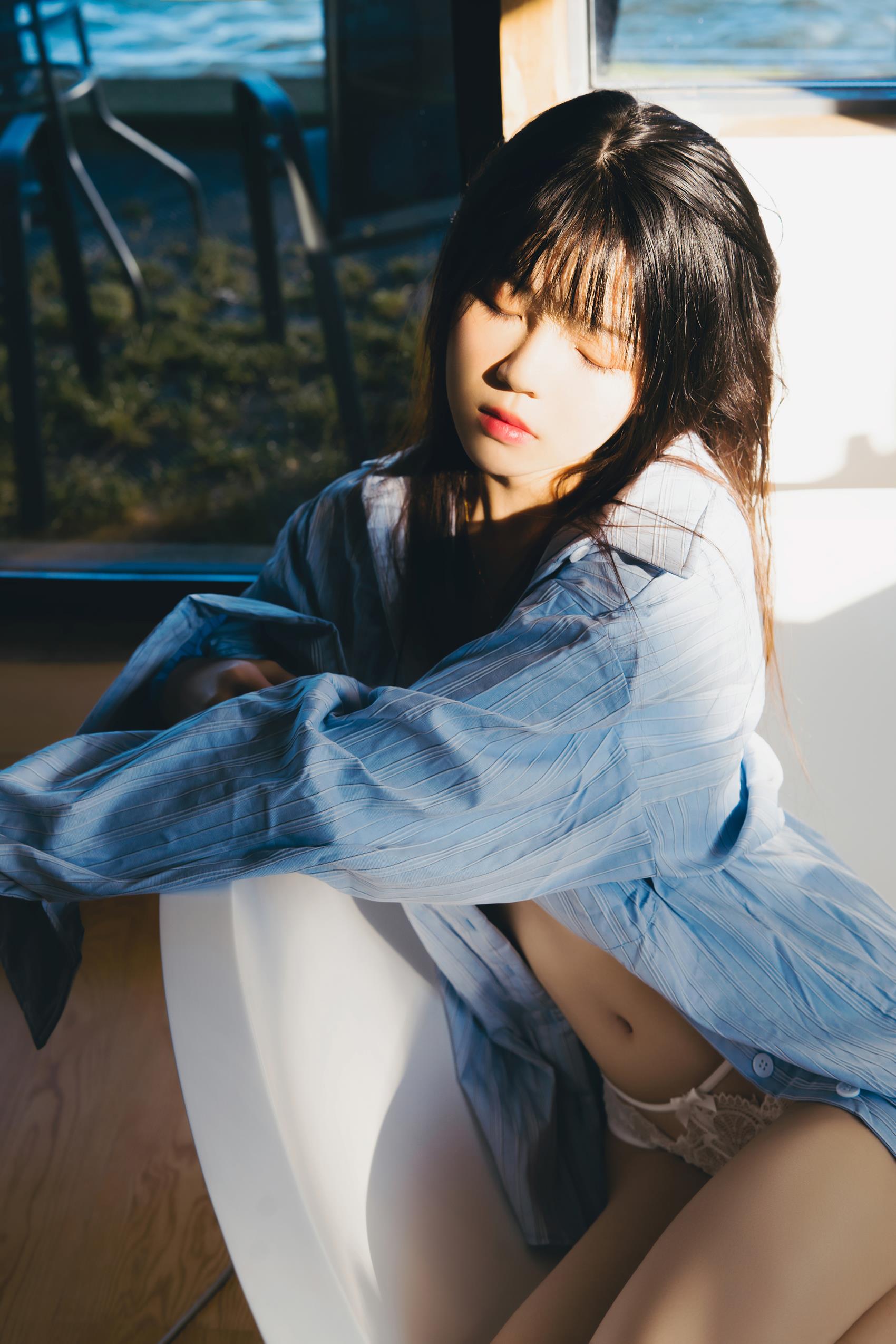 图片[18]-桜桃喵 – 蓝衬衫[41P] – 速更版-美库