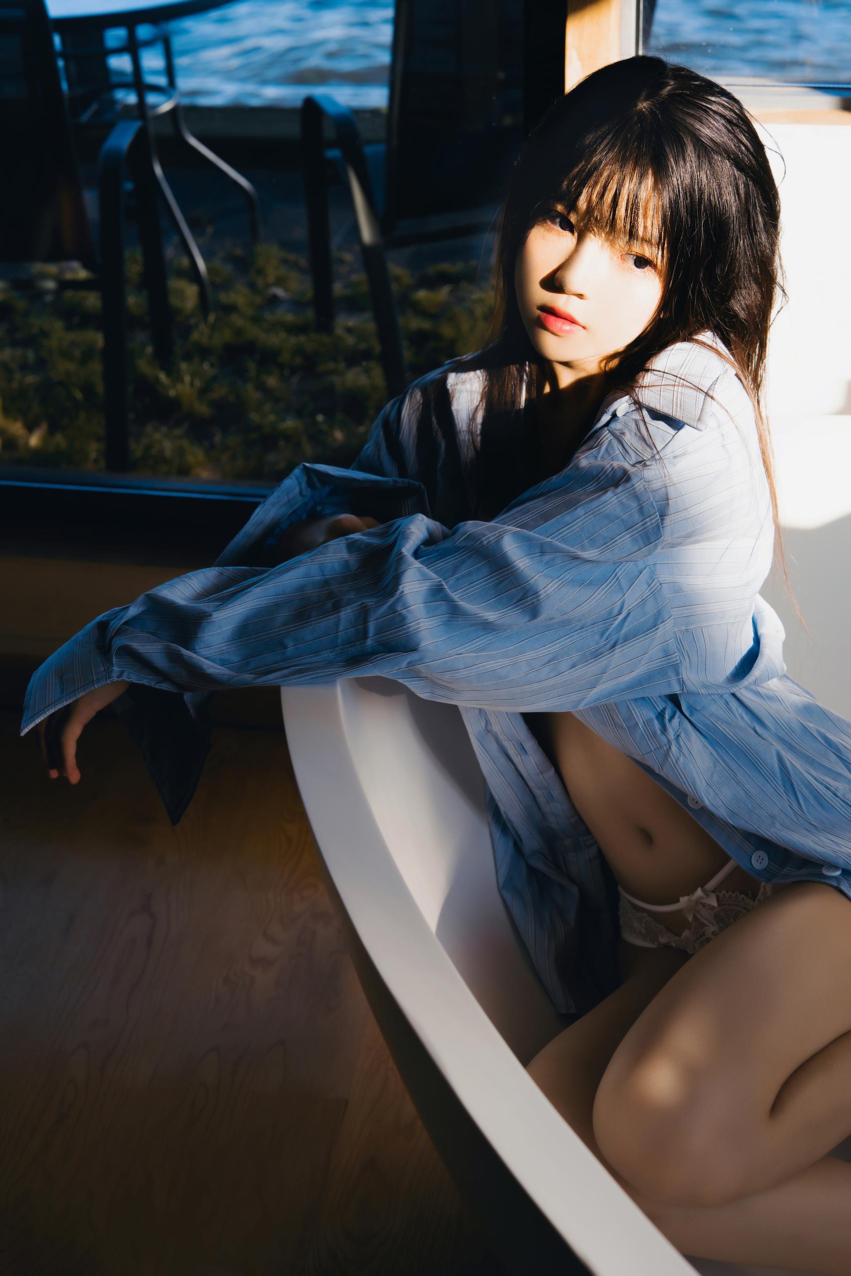 图片[19]-桜桃喵 – 蓝衬衫[41P] – 速更版-美库