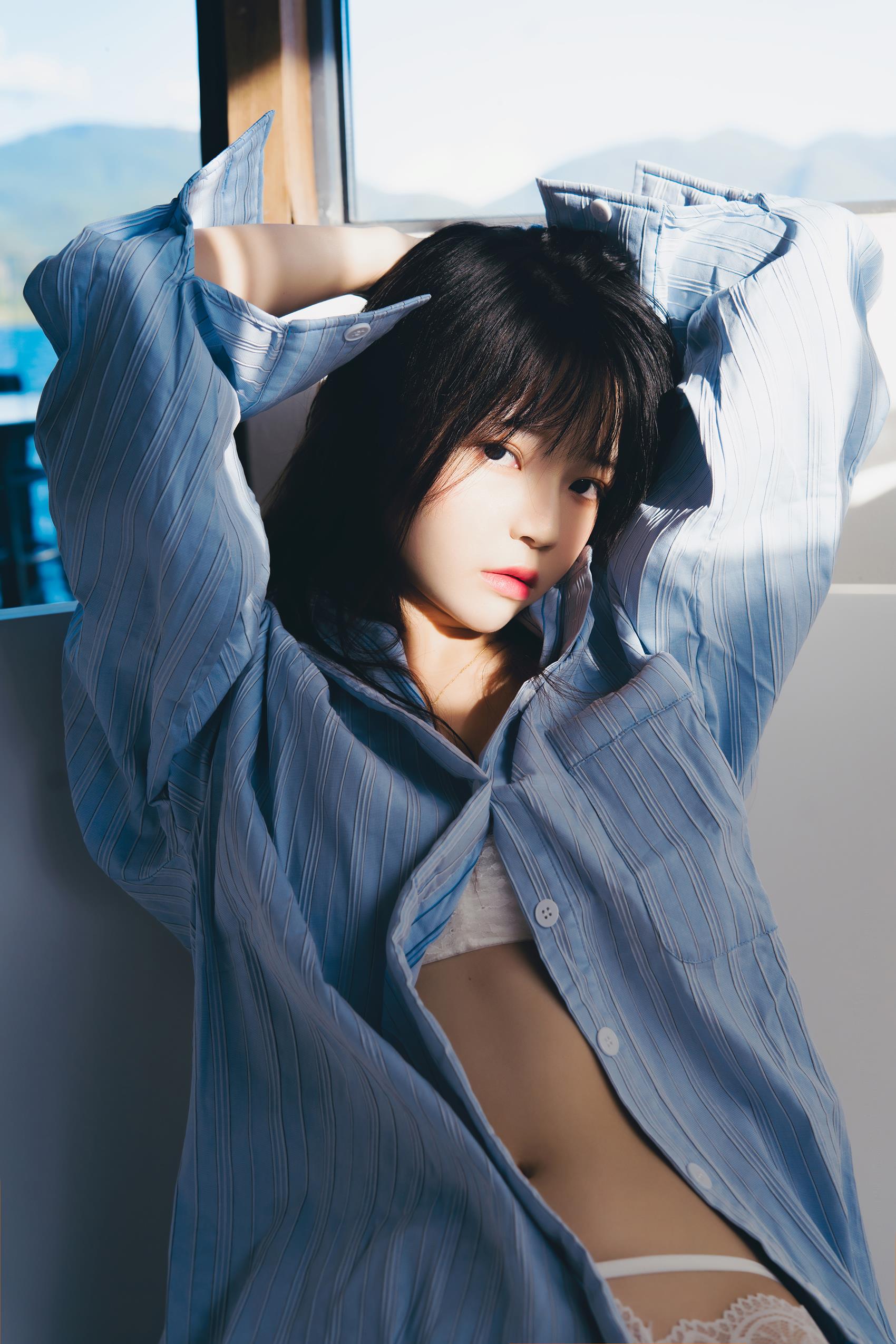 图片[22]-桜桃喵 – 蓝衬衫[41P] – 速更版-美库