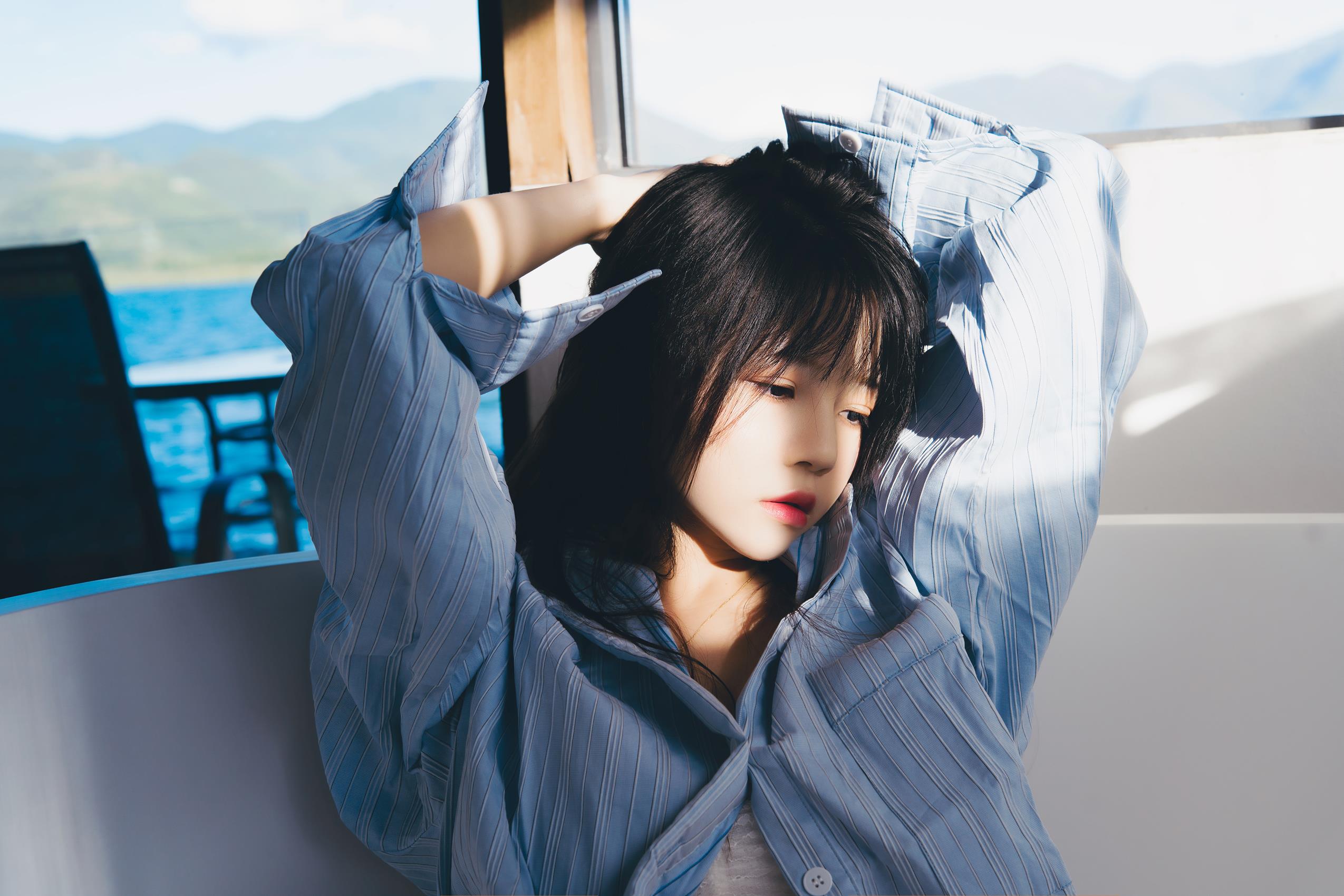 图片[23]-桜桃喵 – 蓝衬衫[41P] – 速更版-美库