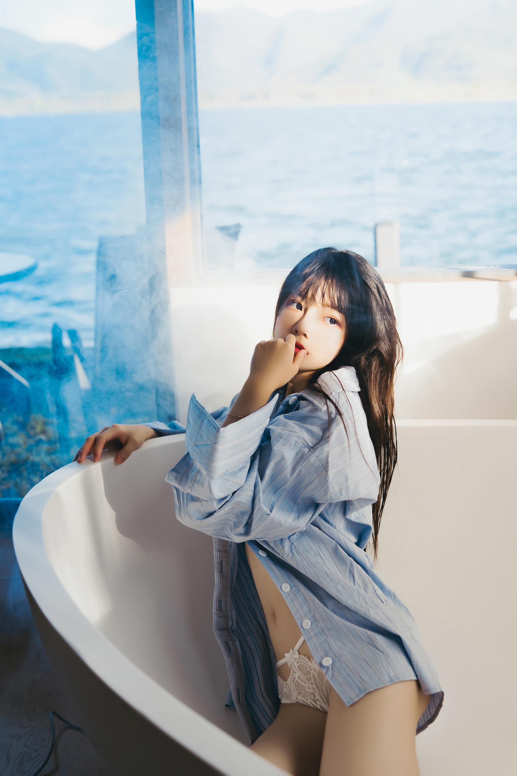 图片[24]-桜桃喵 – 蓝衬衫[41P] – 速更版-美库