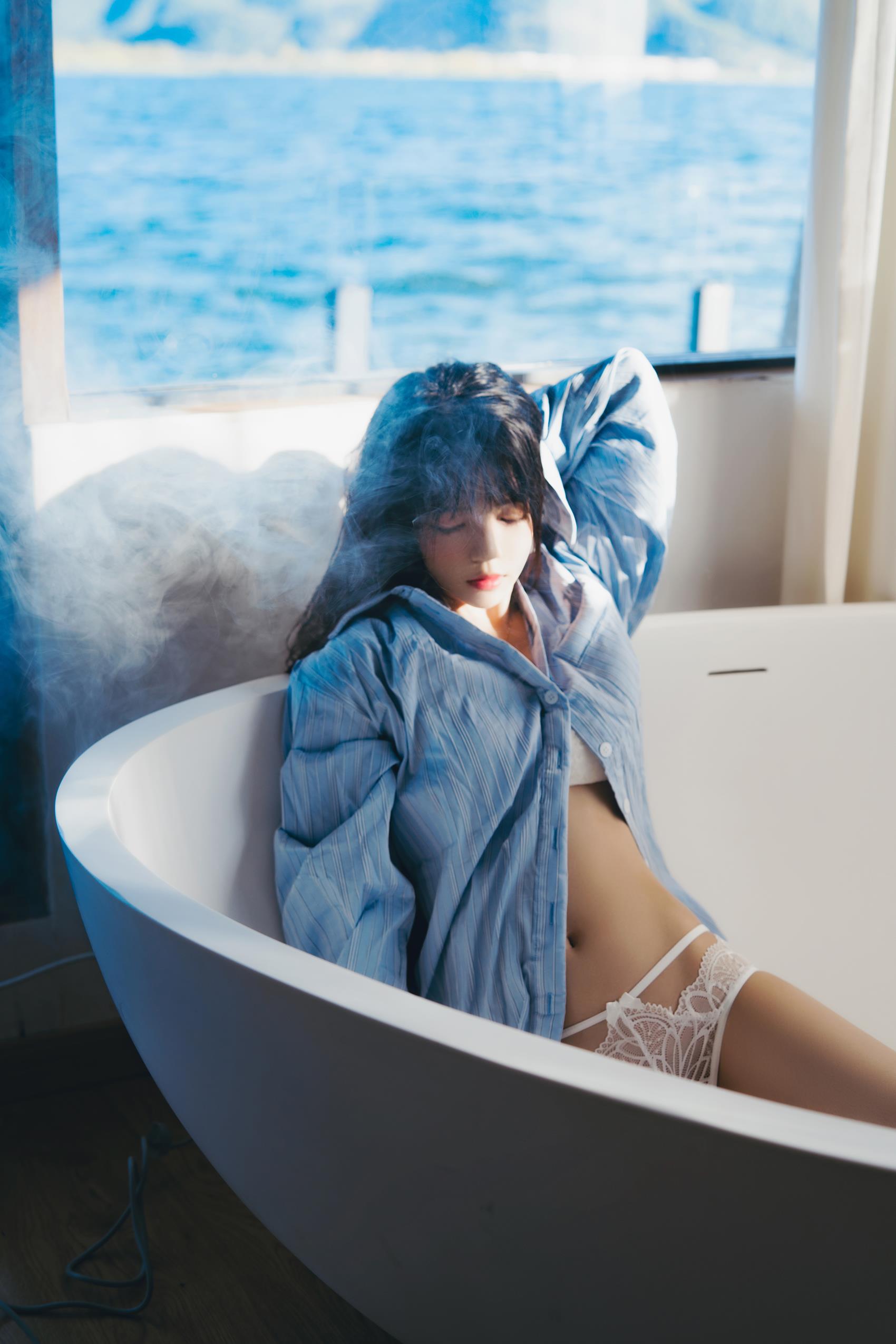 图片[26]-桜桃喵 – 蓝衬衫[41P] – 速更版-美库