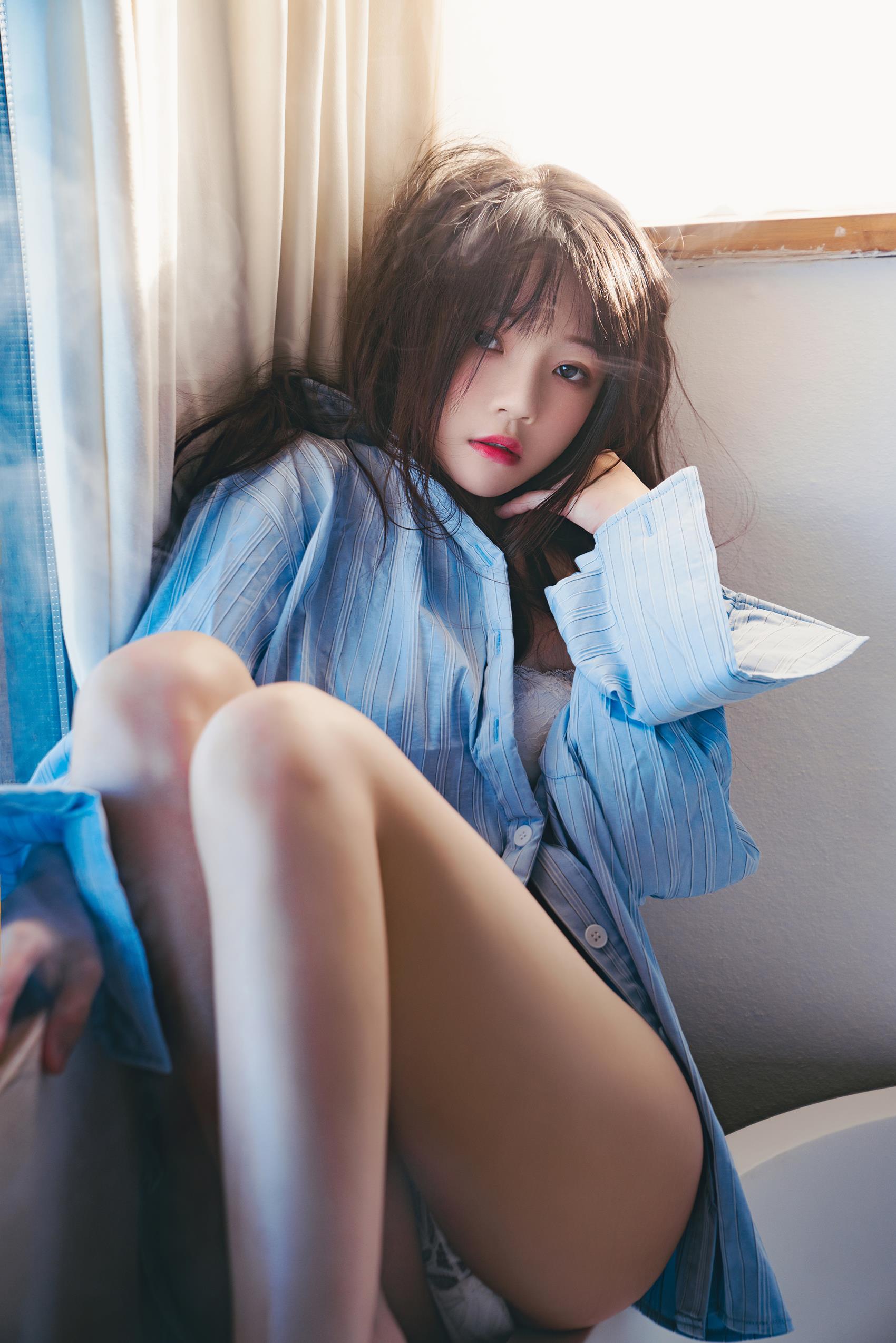 图片[34]-桜桃喵 – 蓝衬衫[41P] – 速更版-美库