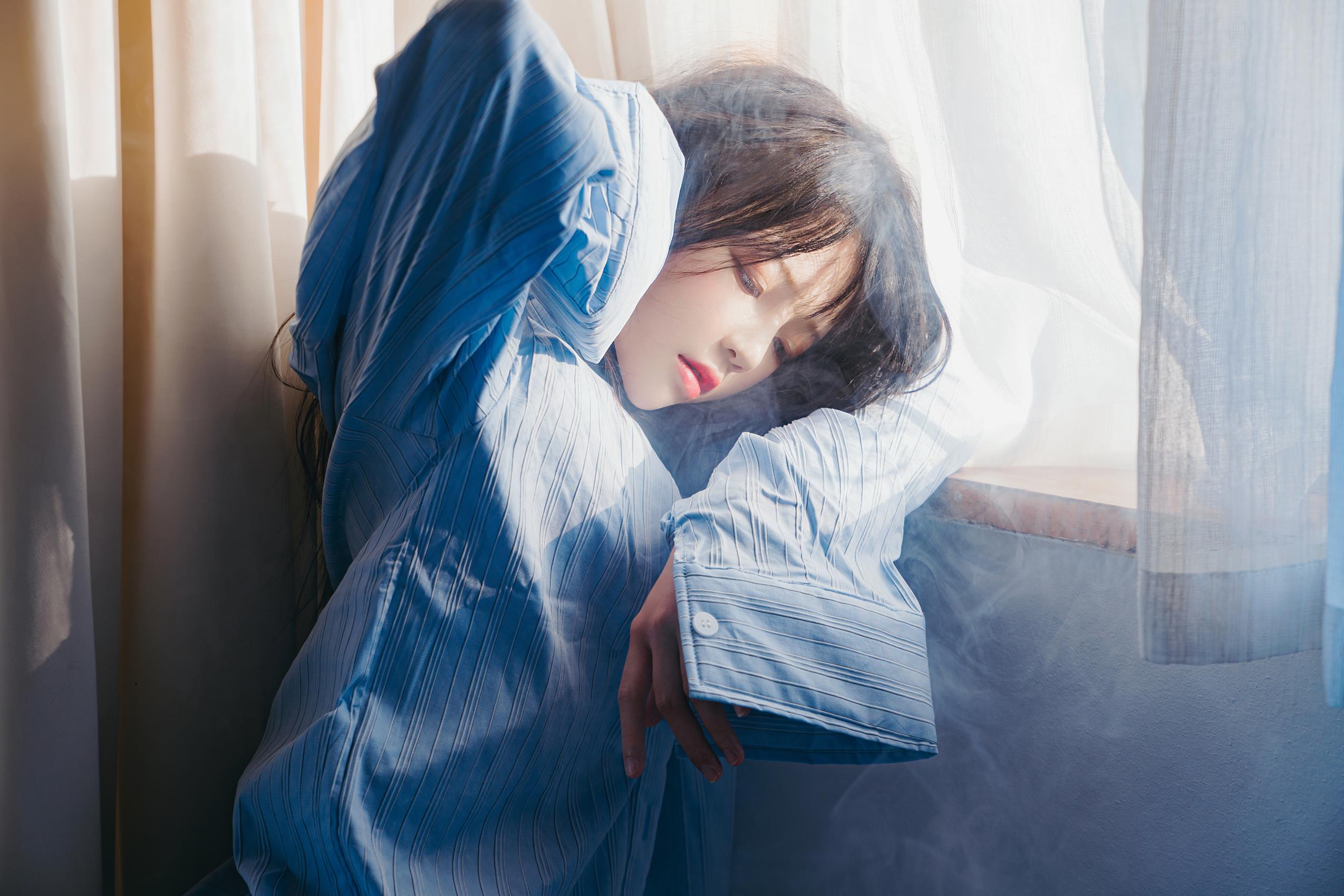 图片[40]-桜桃喵 – 蓝衬衫[41P] – 速更版-美库