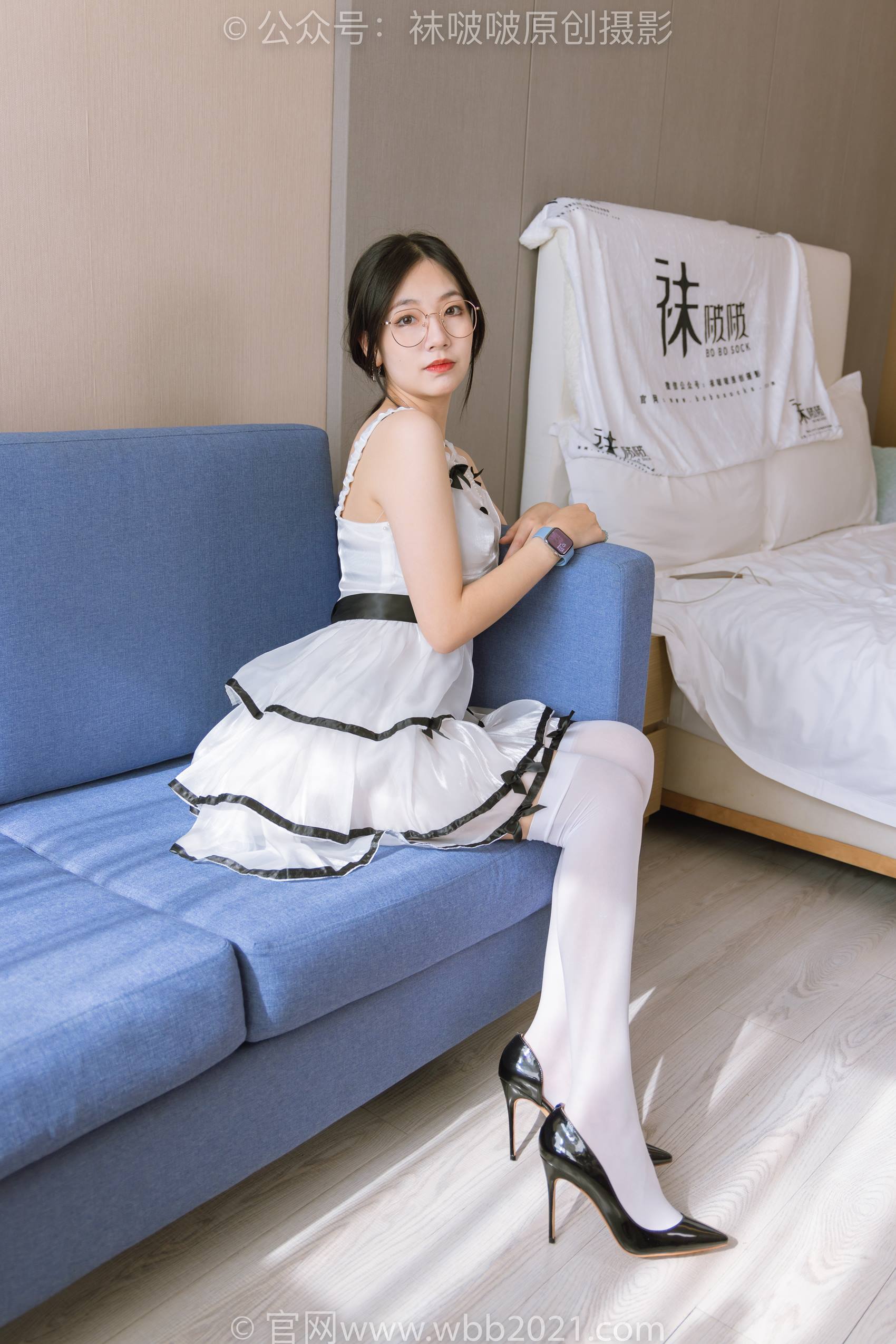 图片[33]-[BoBoSocks袜啵啵]NO.299 小甜豆-两双高跟鞋、厚白丝大腿袜、厚黑丝大腿袜[167P] – 速更版-美库