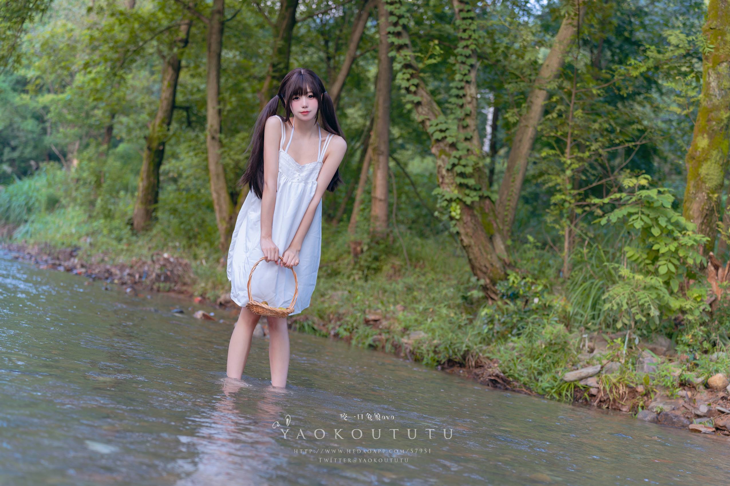 图片[17]-网紅博主@咬一口兔娘(黏黏团子兔) 八月订阅【溯溪之夏】恋爱循环 [17P] – 速更版-美库