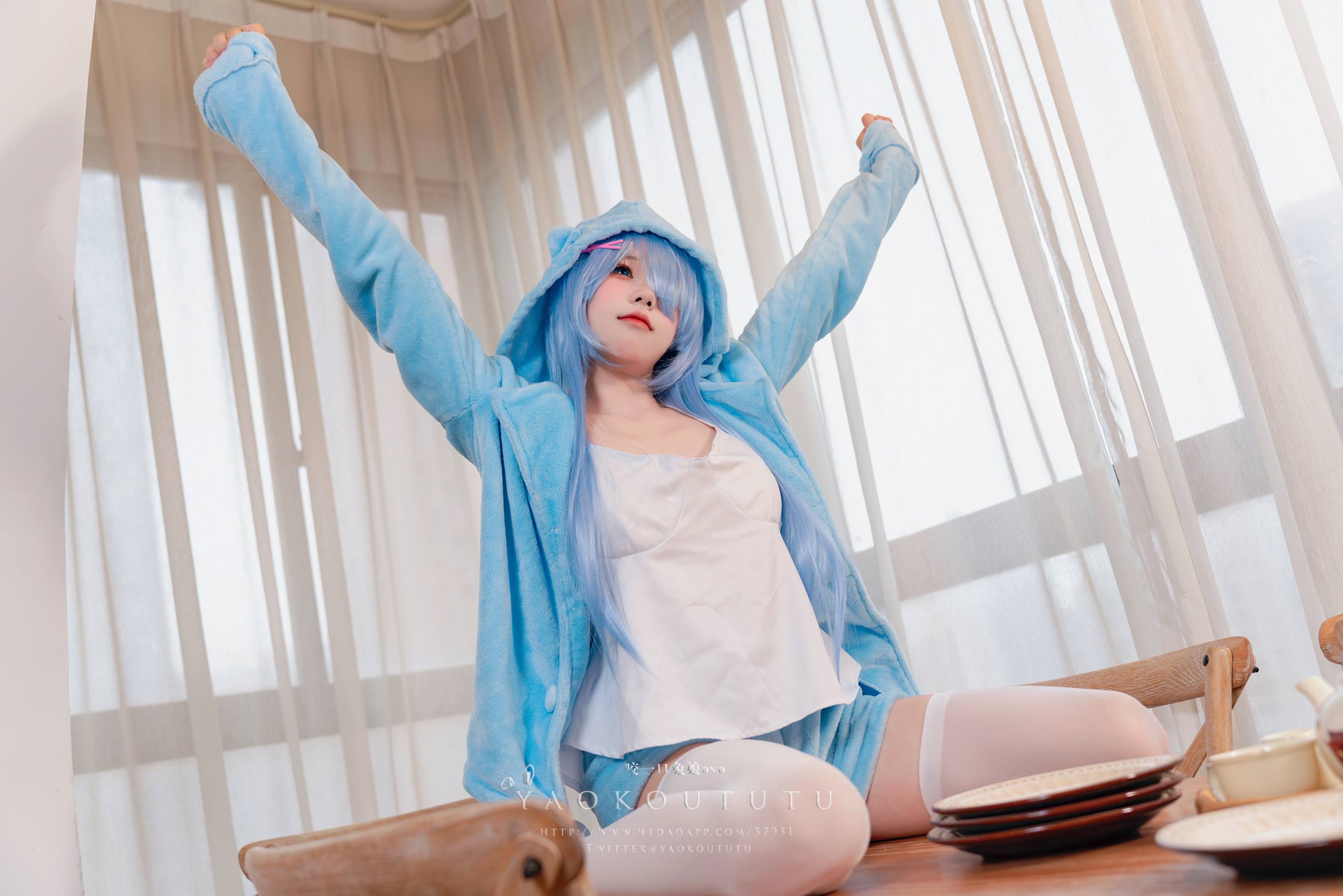 图片[14]-网紅博主@咬一口兔娘(黏黏团子兔)  『蕾姆喵喵』&小剧场[26P] – 速更版-美库