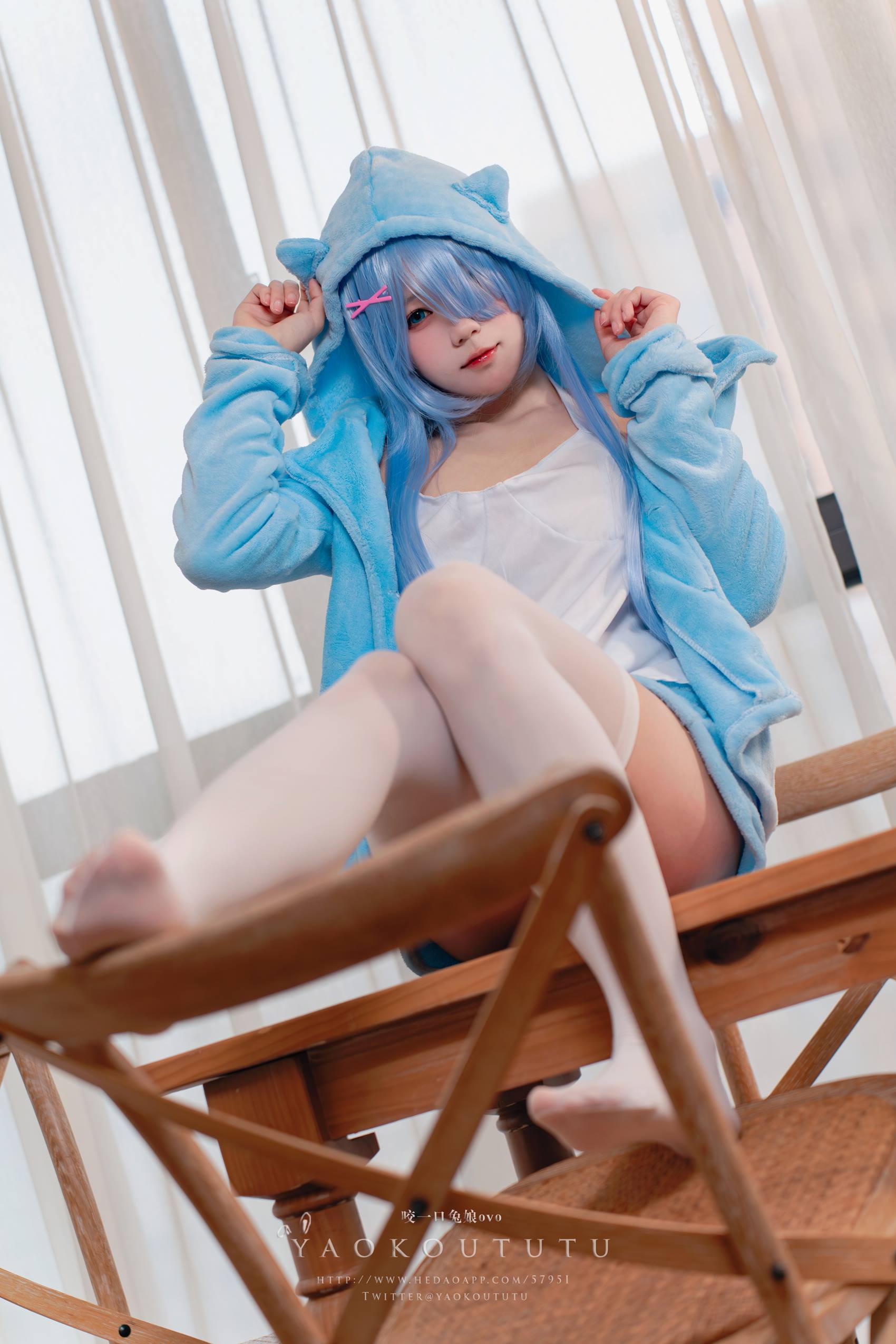 图片[16]-网紅博主@咬一口兔娘(黏黏团子兔)  『蕾姆喵喵』&小剧场[26P] – 速更版-美库