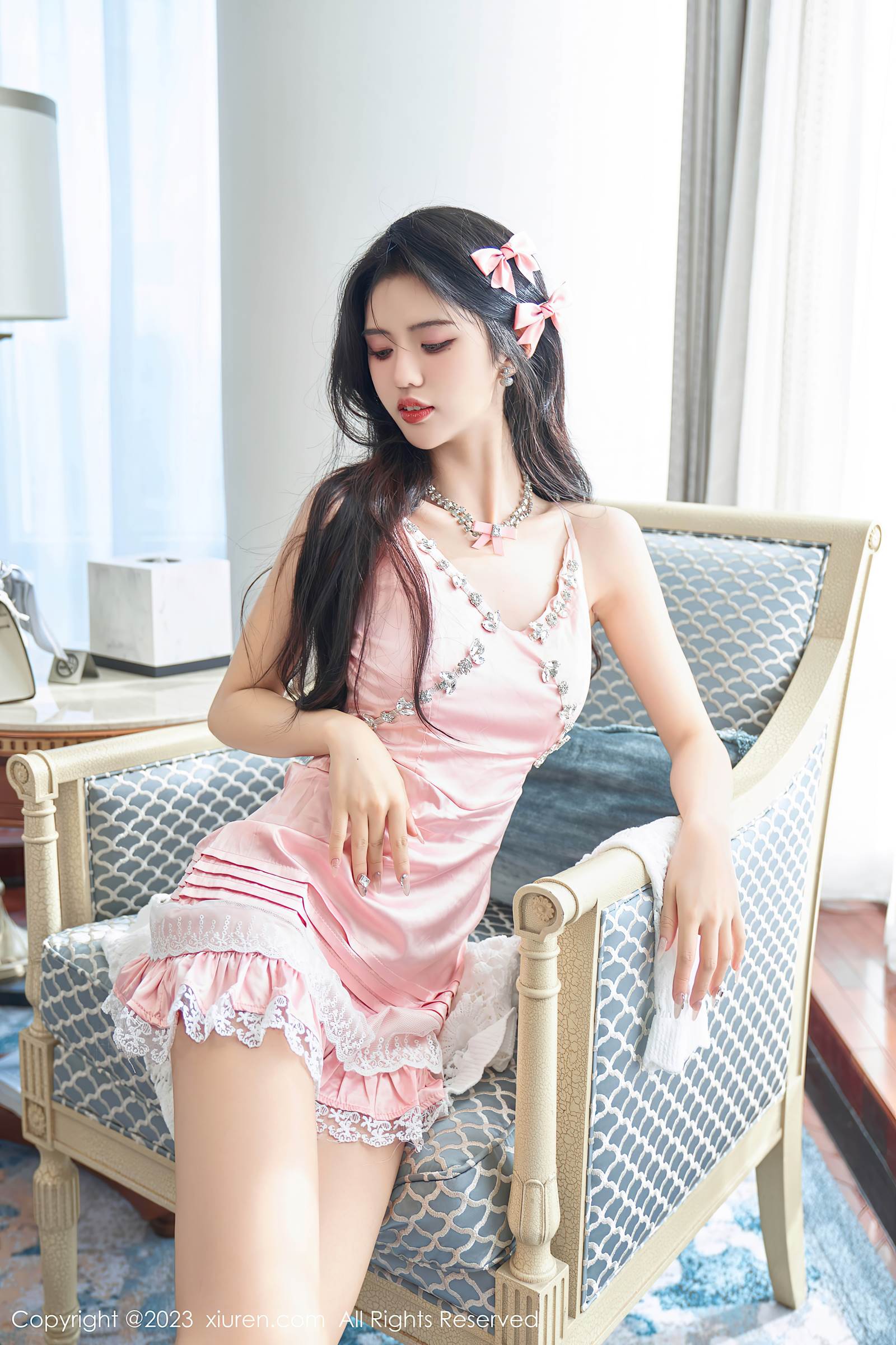 图片[21]-[Xiuren秀人网]2023.11.01 NO.7595 浅浅Danny 长发粉红蝴蝶结 [66+1P] – 速更版-美库