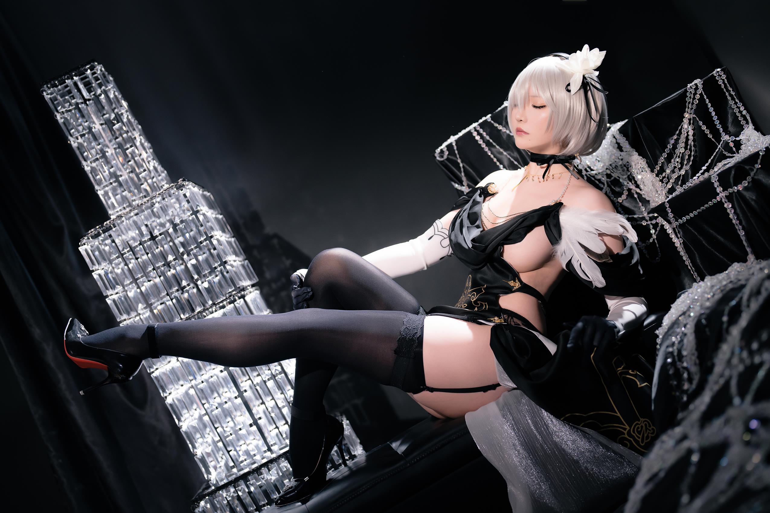 图片[23]-星之迟迟  – 尼尔-2B同人礼服[48P] – 速更版-美库