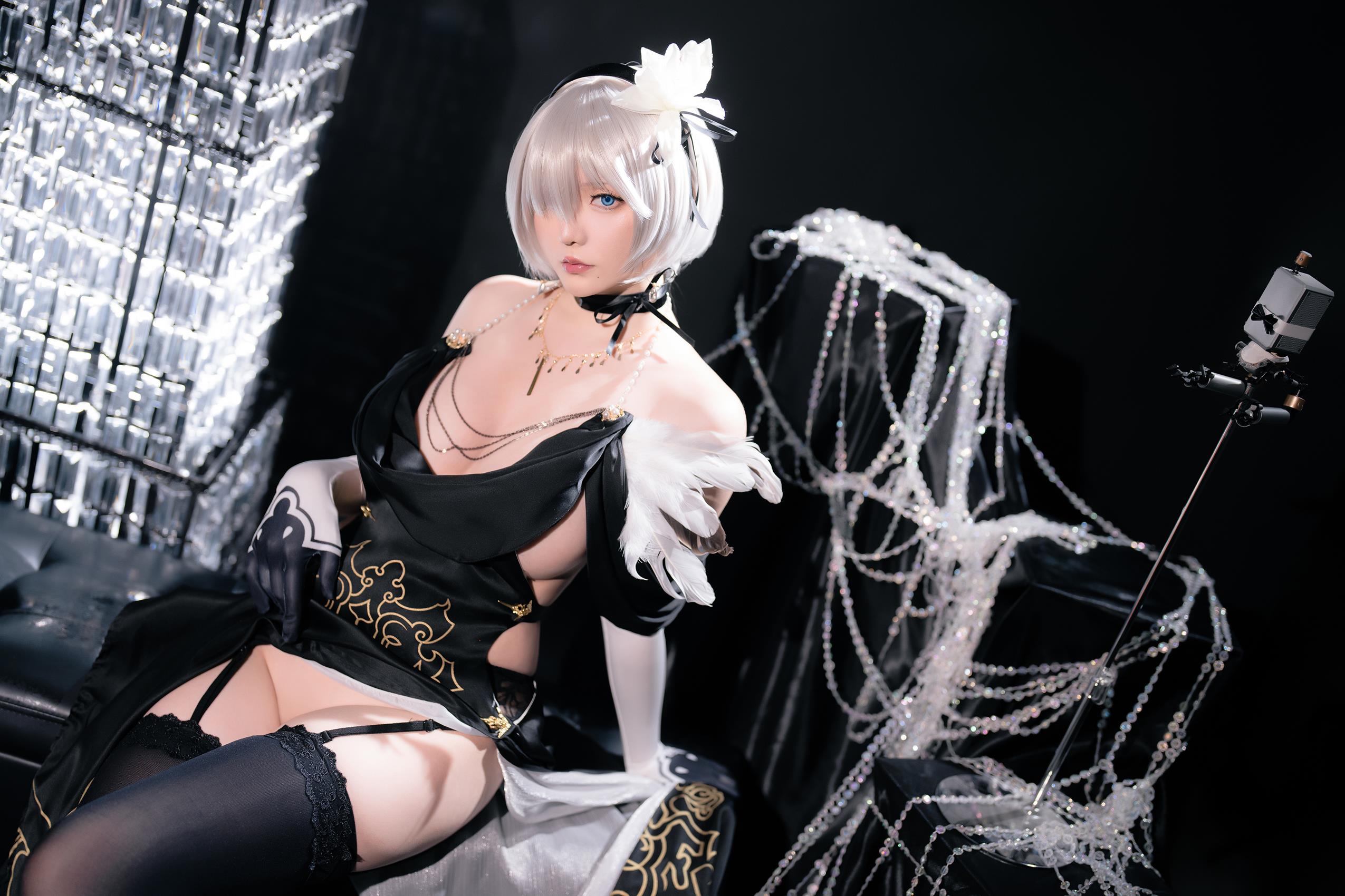 图片[46]-星之迟迟  – 尼尔-2B同人礼服[48P] – 速更版-美库