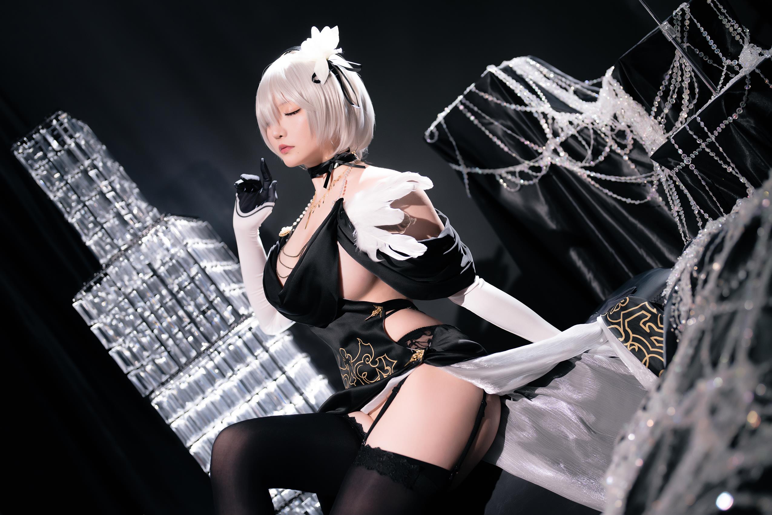 图片[49]-星之迟迟  – 尼尔-2B同人礼服[48P] – 速更版-美库