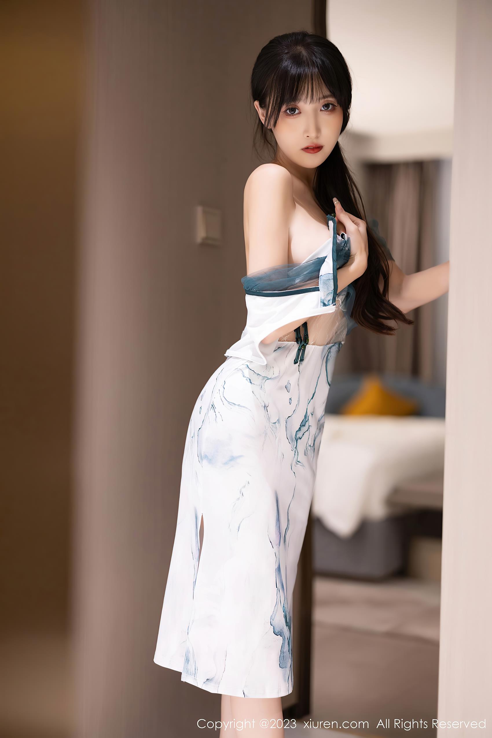 图片[21]-[Xiuren秀人网]2023.11.02 NO.7605 林星阑 白色旗袍 [27+1P] – 速更版-美库