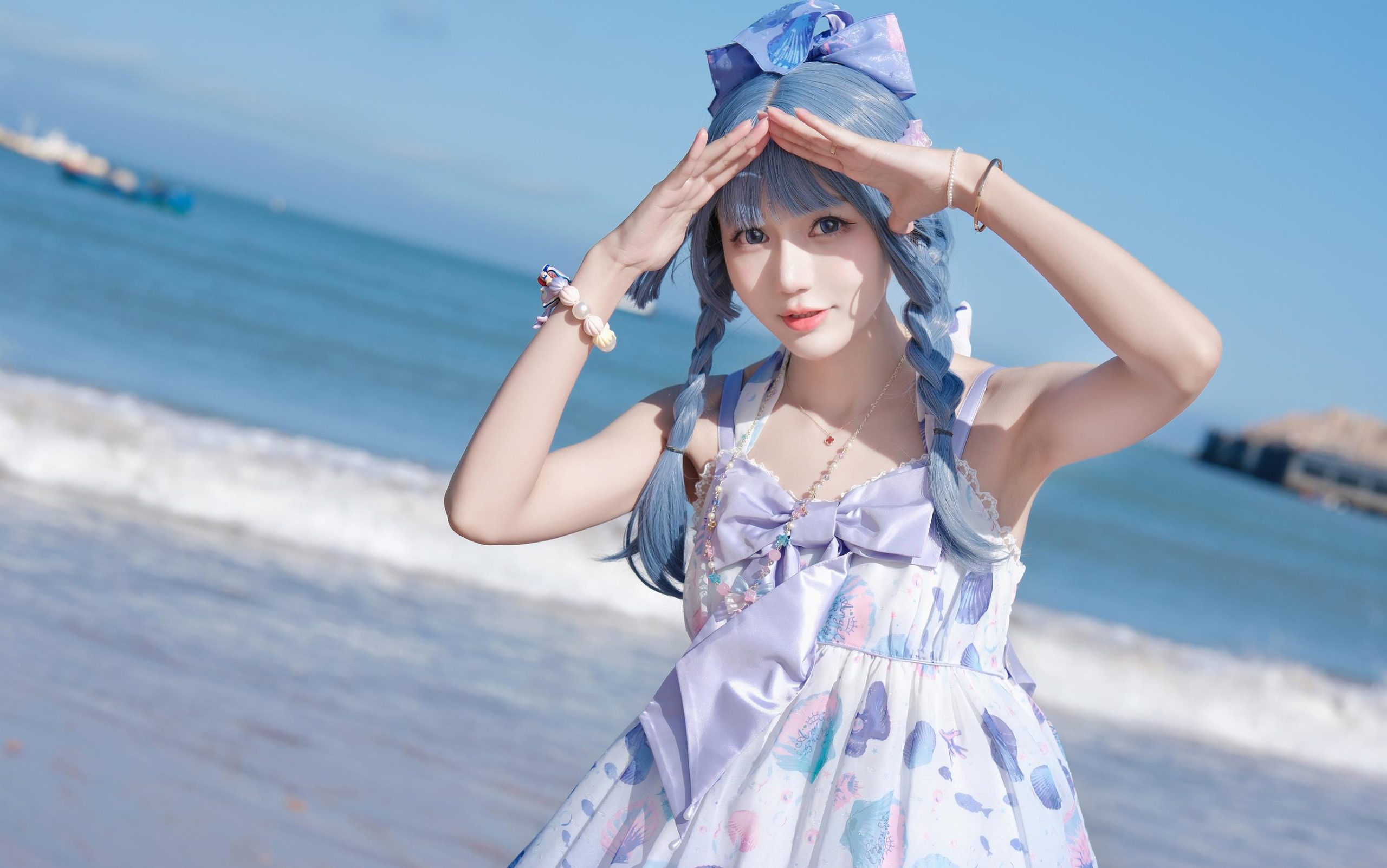 图片[11]-彩芸_Nebula – 渐变贝壳白紫[15P] – 速更版-美库