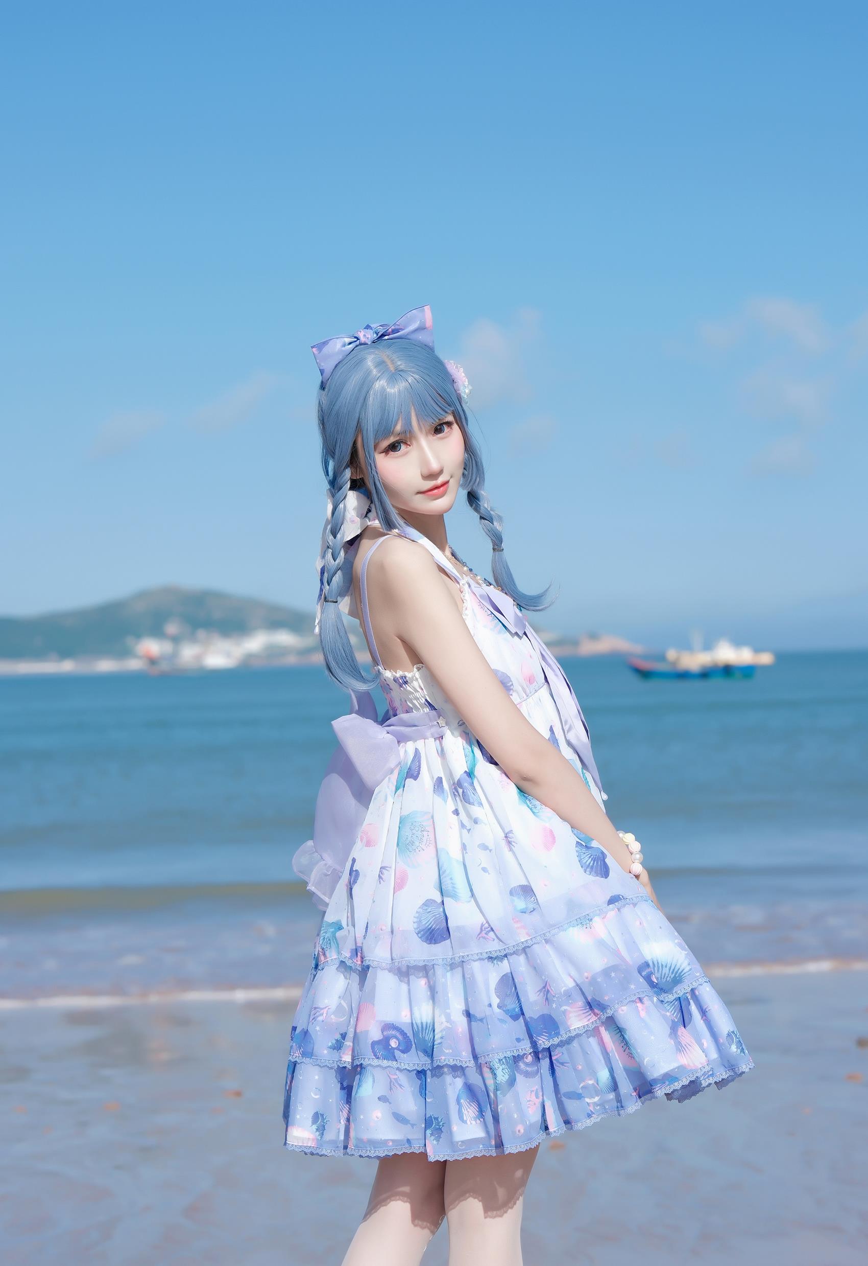 图片[13]-彩芸_Nebula – 渐变贝壳白紫[15P] – 速更版-美库