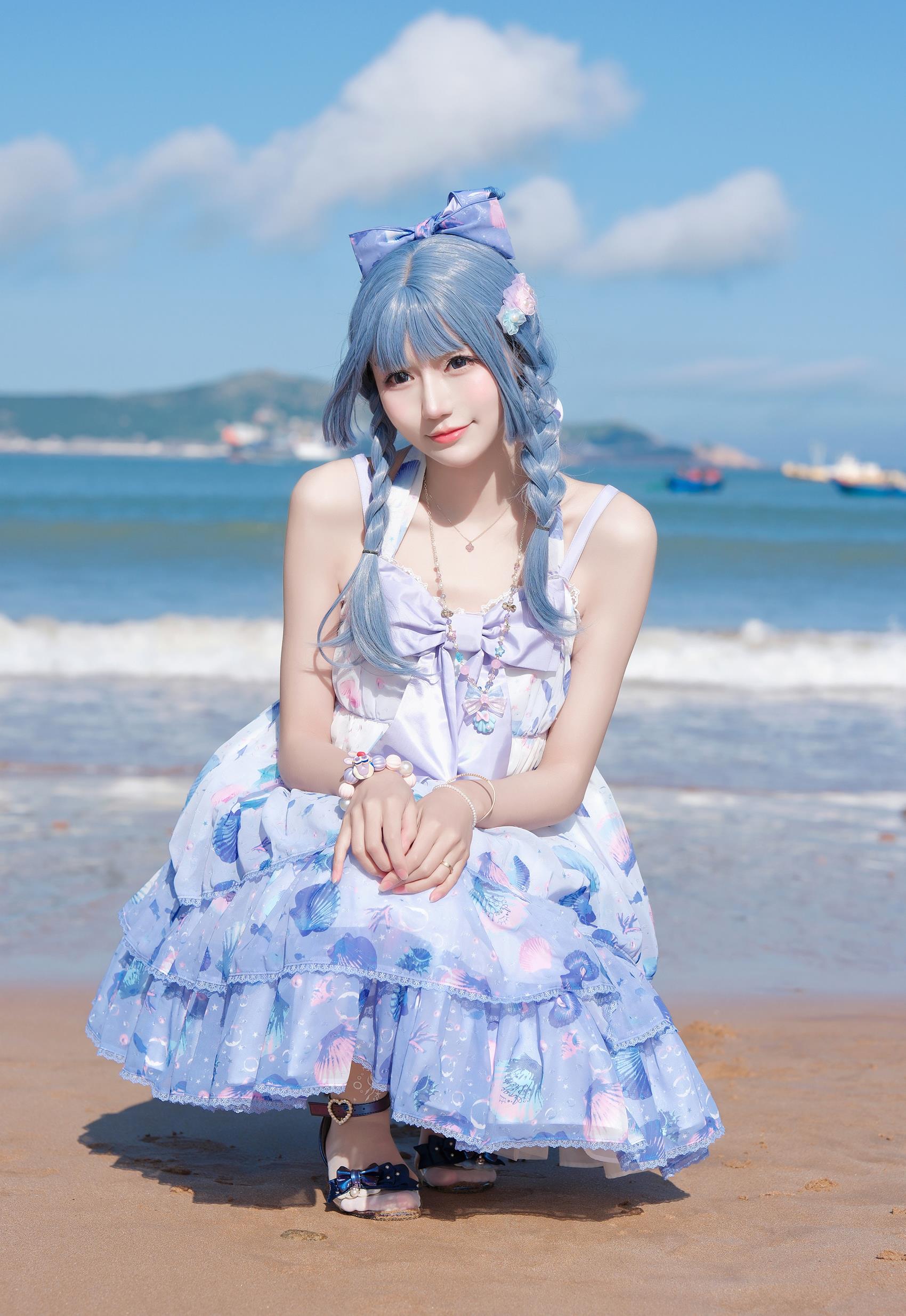 图片[14]-彩芸_Nebula – 渐变贝壳白紫[15P] – 速更版-美库