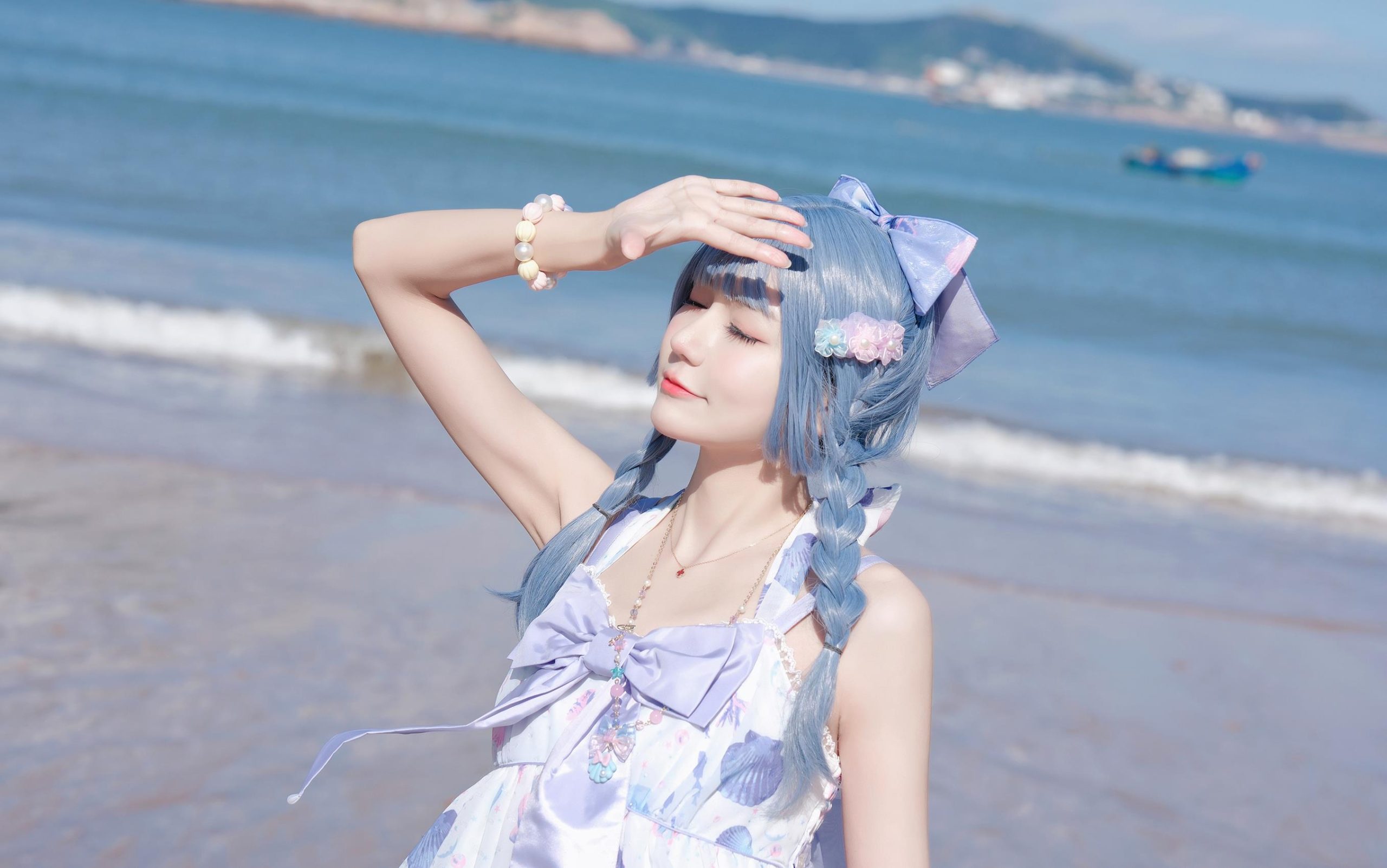 图片[15]-彩芸_Nebula – 渐变贝壳白紫[15P] – 速更版-美库