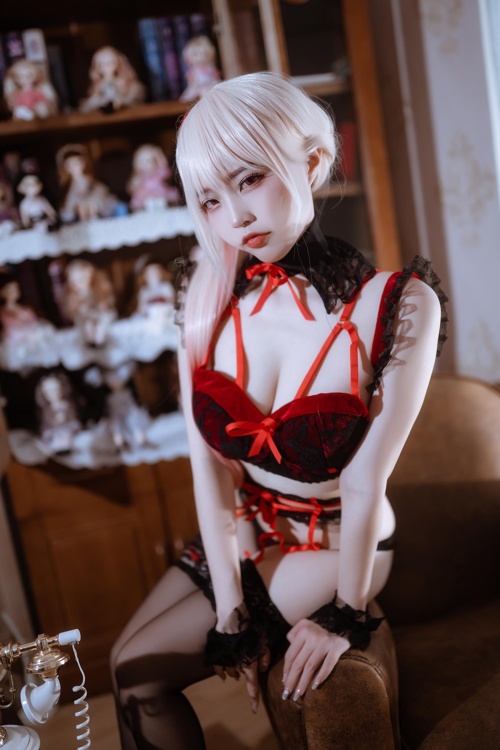 图片[19]-二佐Nisa – 海梦 红内衣[21P] – 速更版-美库