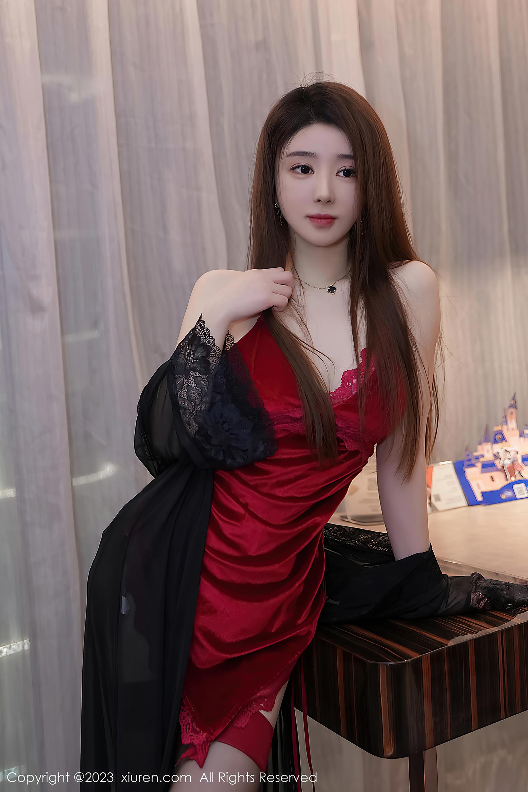 图片[15]-[Xiuren秀人网]2023.11.08 NO.7628 雨儿baby 红色睡衣 [16+1P] – 速更版-美库