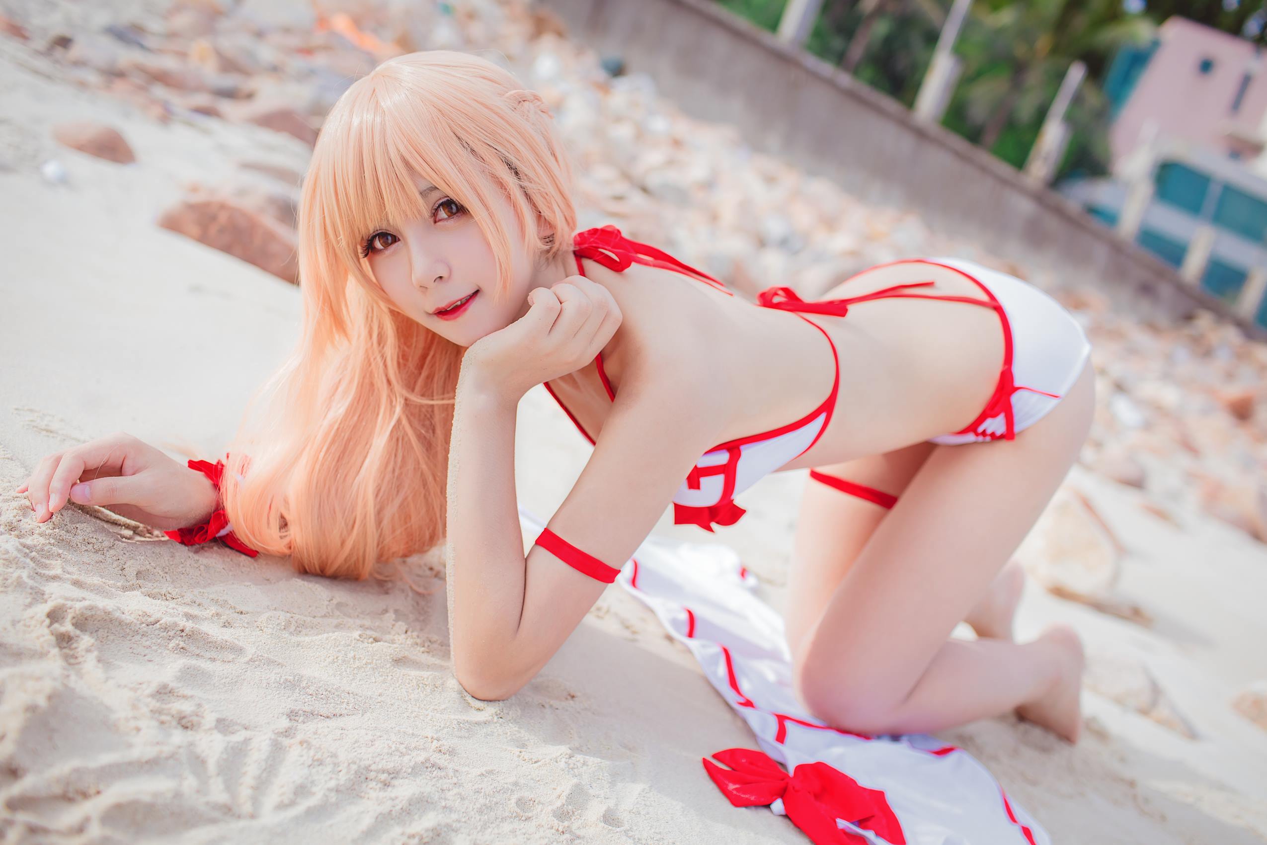 图片[16]-秋山AkI – 亚丝娜泳衣[18P] – 速更版-美库