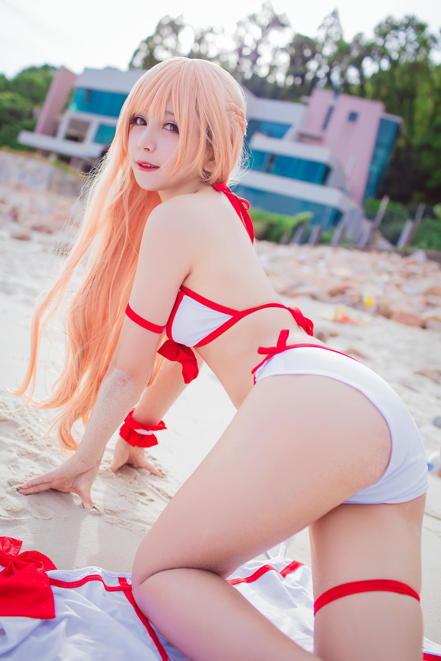 图片[15]-秋山AkI – 亚丝娜泳衣[18P] – 速更版-美库