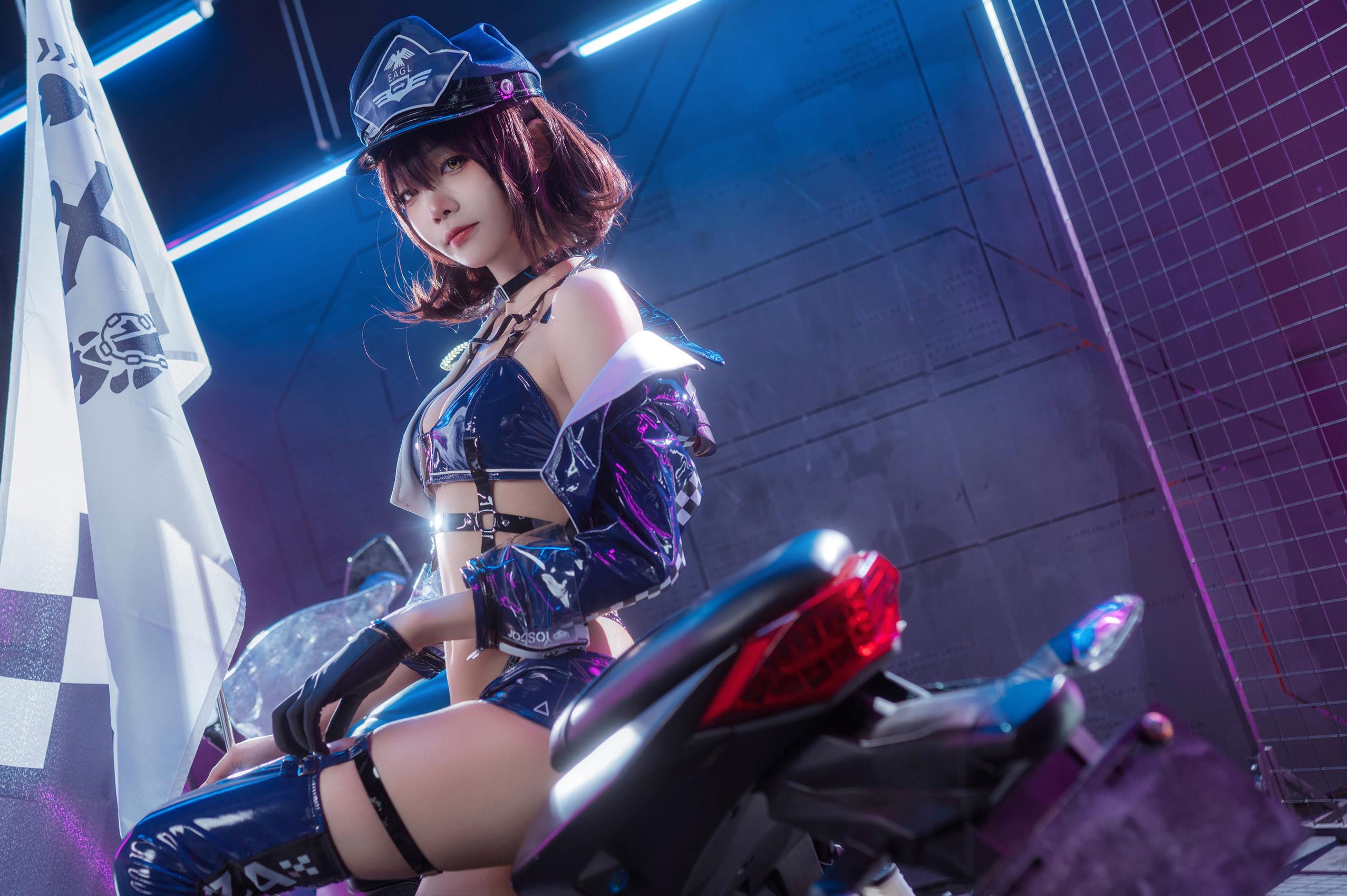 图片[17]-艾西aiwest – & 喜欢爱理吗 – 碧蓝航线 巴尔的摩&信浓 赛车女郎[46P] – 速更版-美库