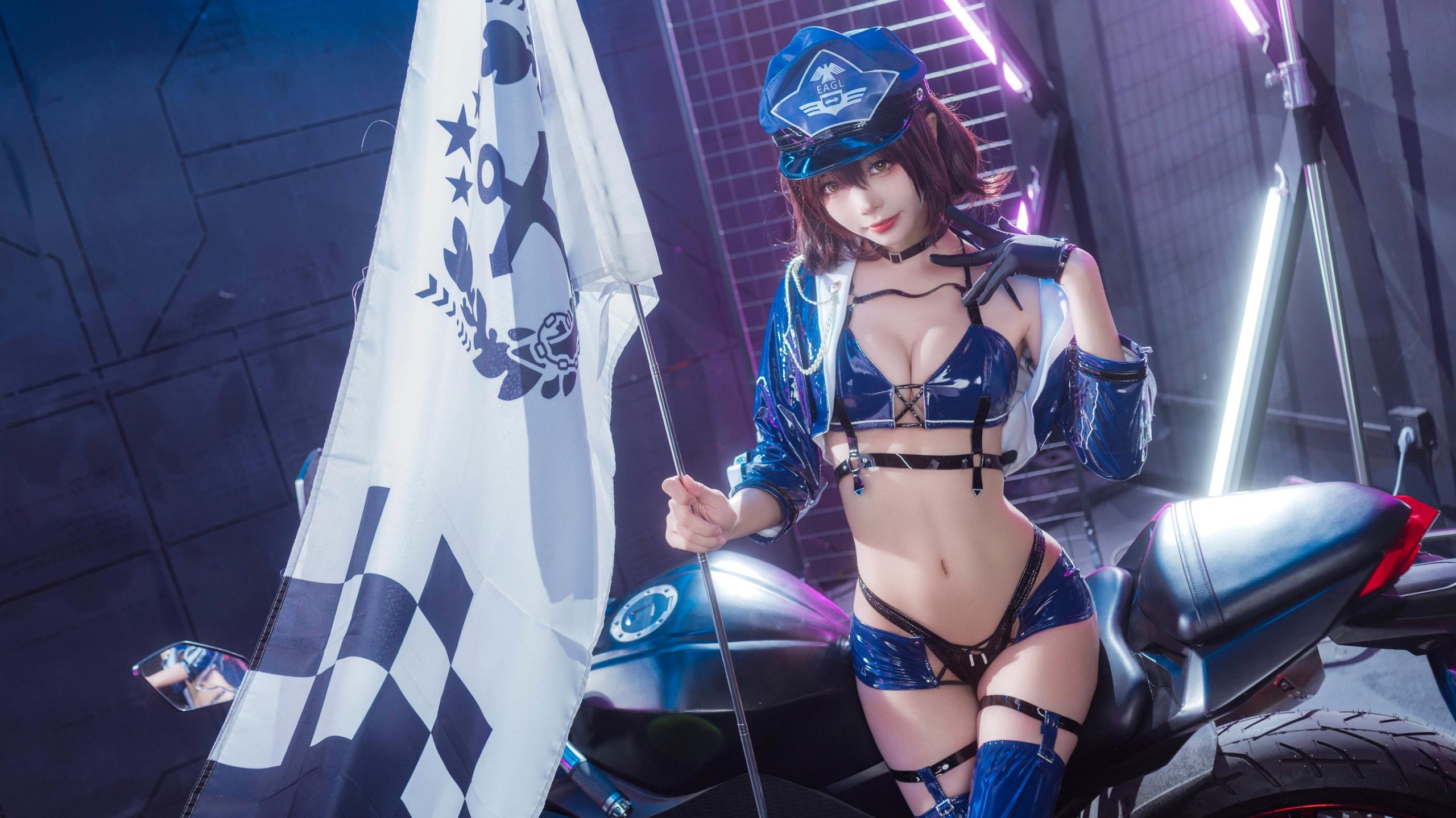 图片[18]-艾西aiwest – & 喜欢爱理吗 – 碧蓝航线 巴尔的摩&信浓 赛车女郎[46P] – 速更版-美库