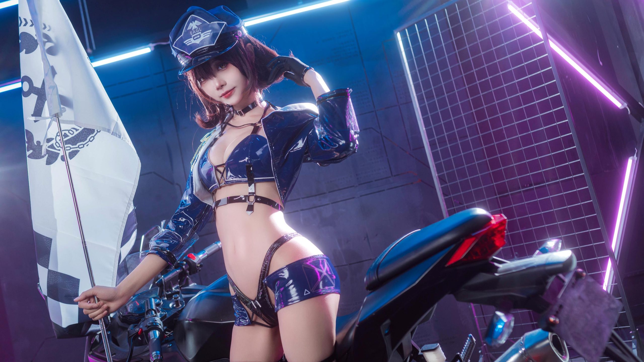 图片[20]-艾西aiwest – & 喜欢爱理吗 – 碧蓝航线 巴尔的摩&信浓 赛车女郎[46P] – 速更版-美库