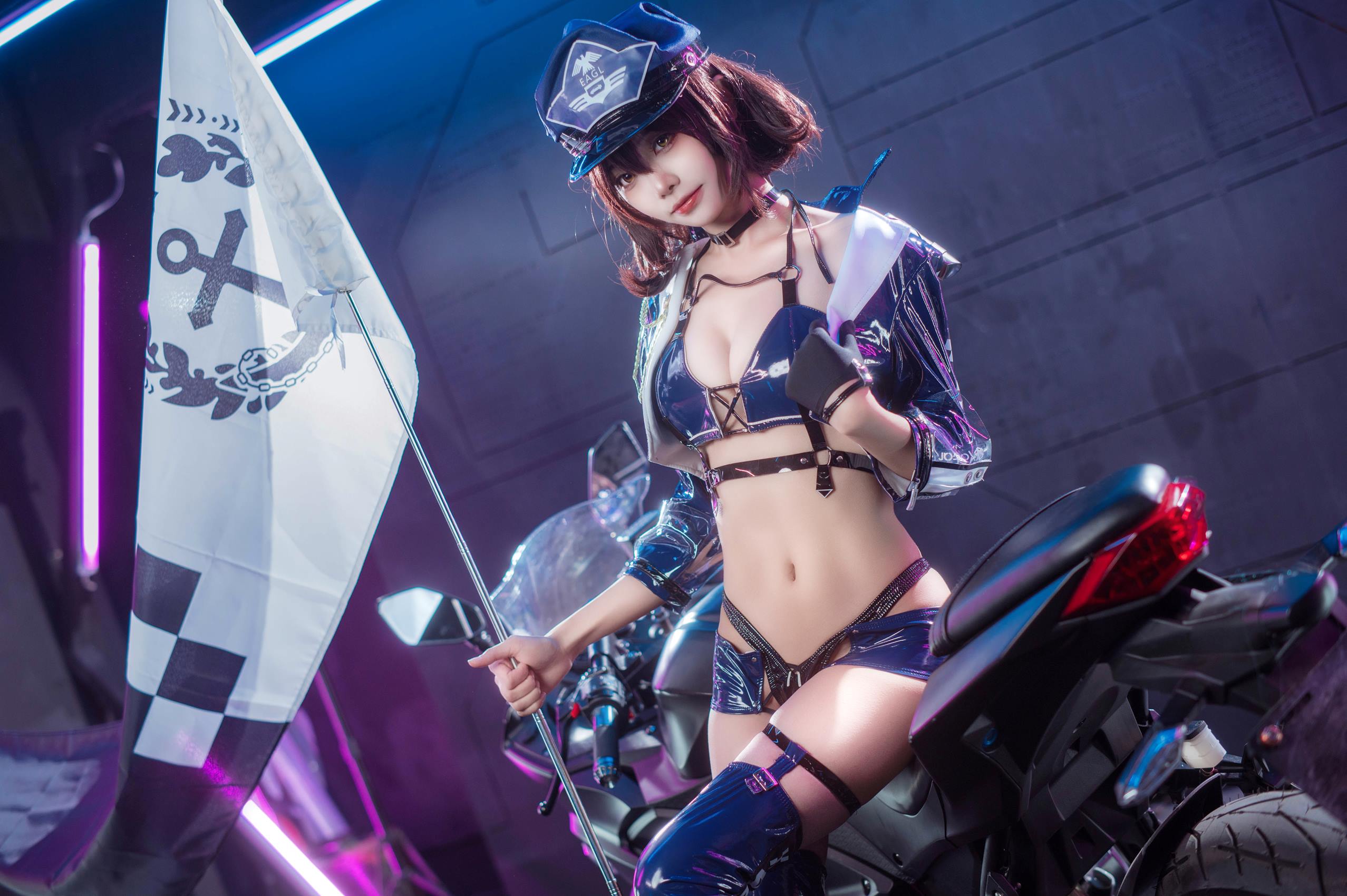 图片[22]-艾西aiwest – & 喜欢爱理吗 – 碧蓝航线 巴尔的摩&信浓 赛车女郎[46P] – 速更版-美库